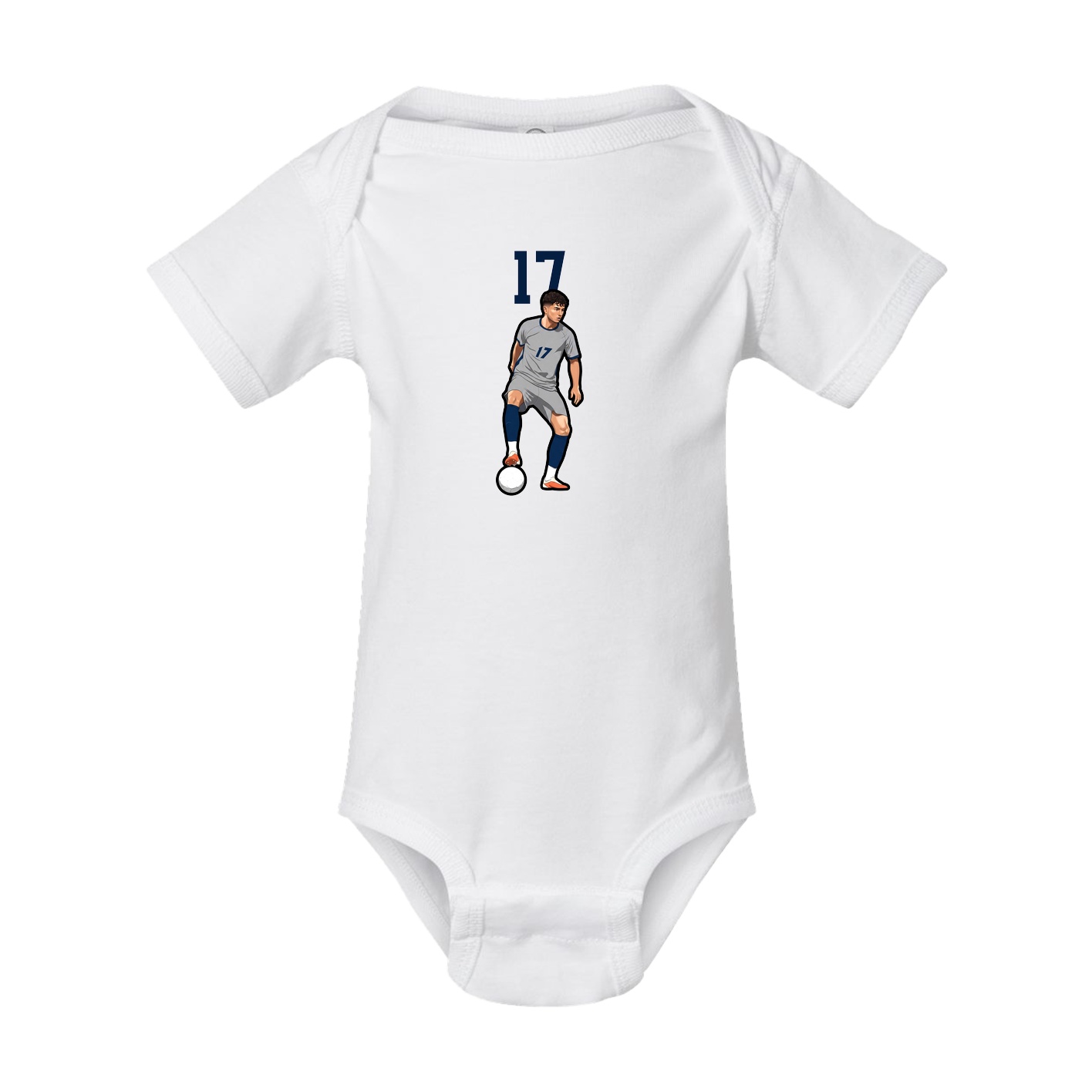 Baby Onesie — Number Top in White