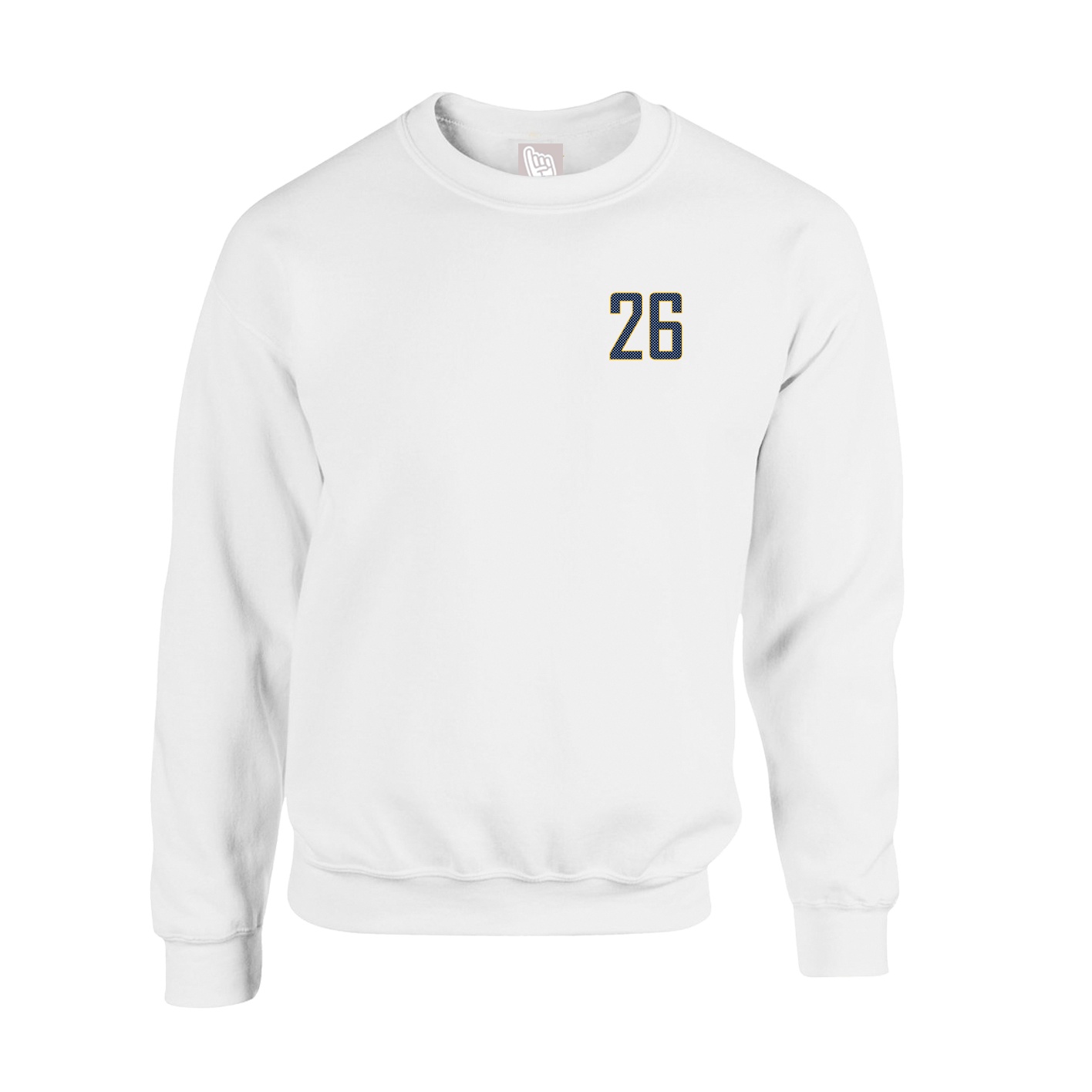 Fleece Crew — Front Shirsy in White