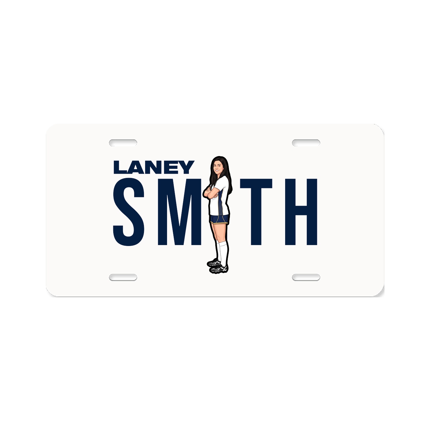 License Plate — Player Name in Classic