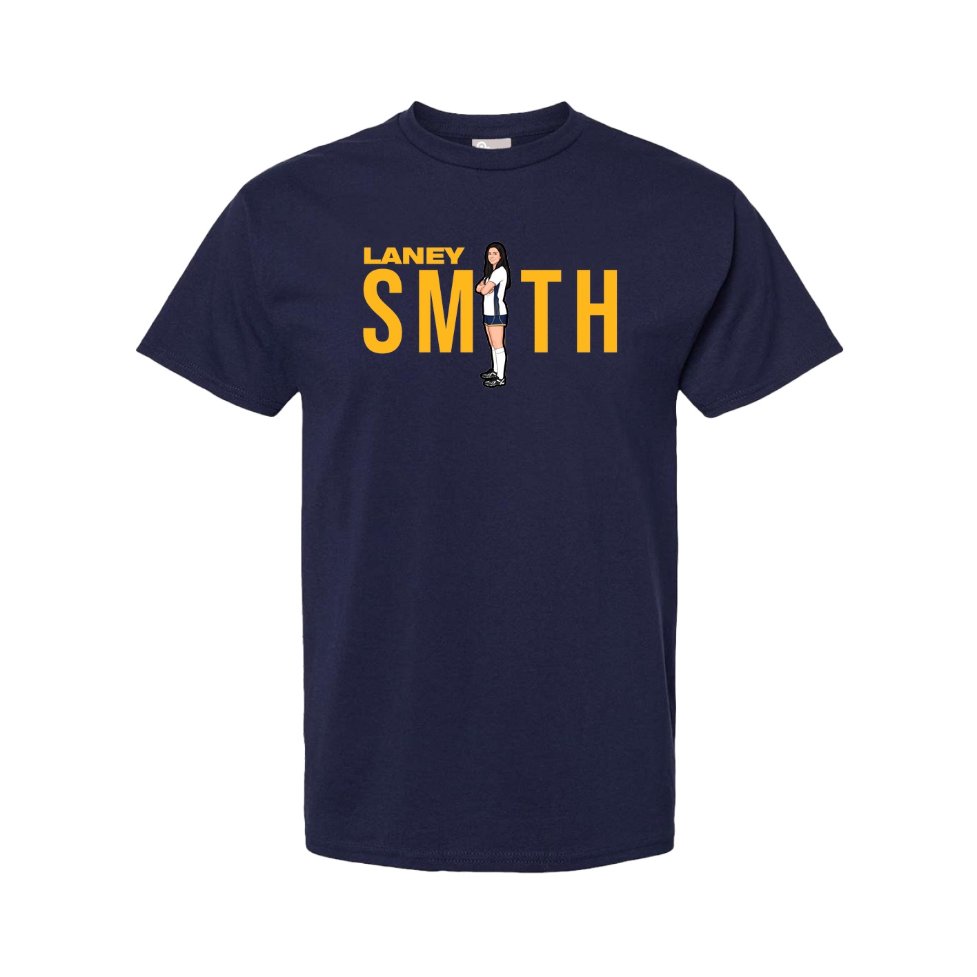 Youth Tee — Player Name in Navy