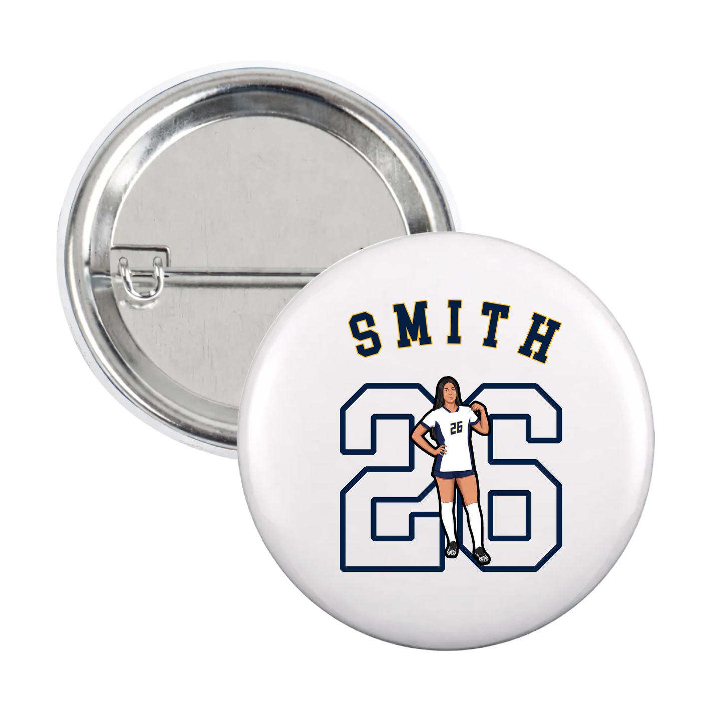 Game Day Button — Shirsey Arch in White