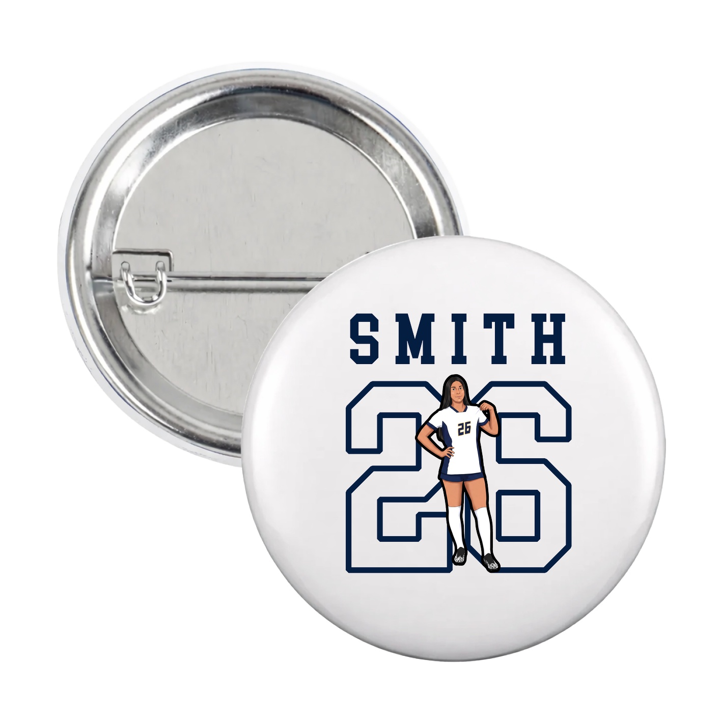 Game Day Button — Shirsey in White