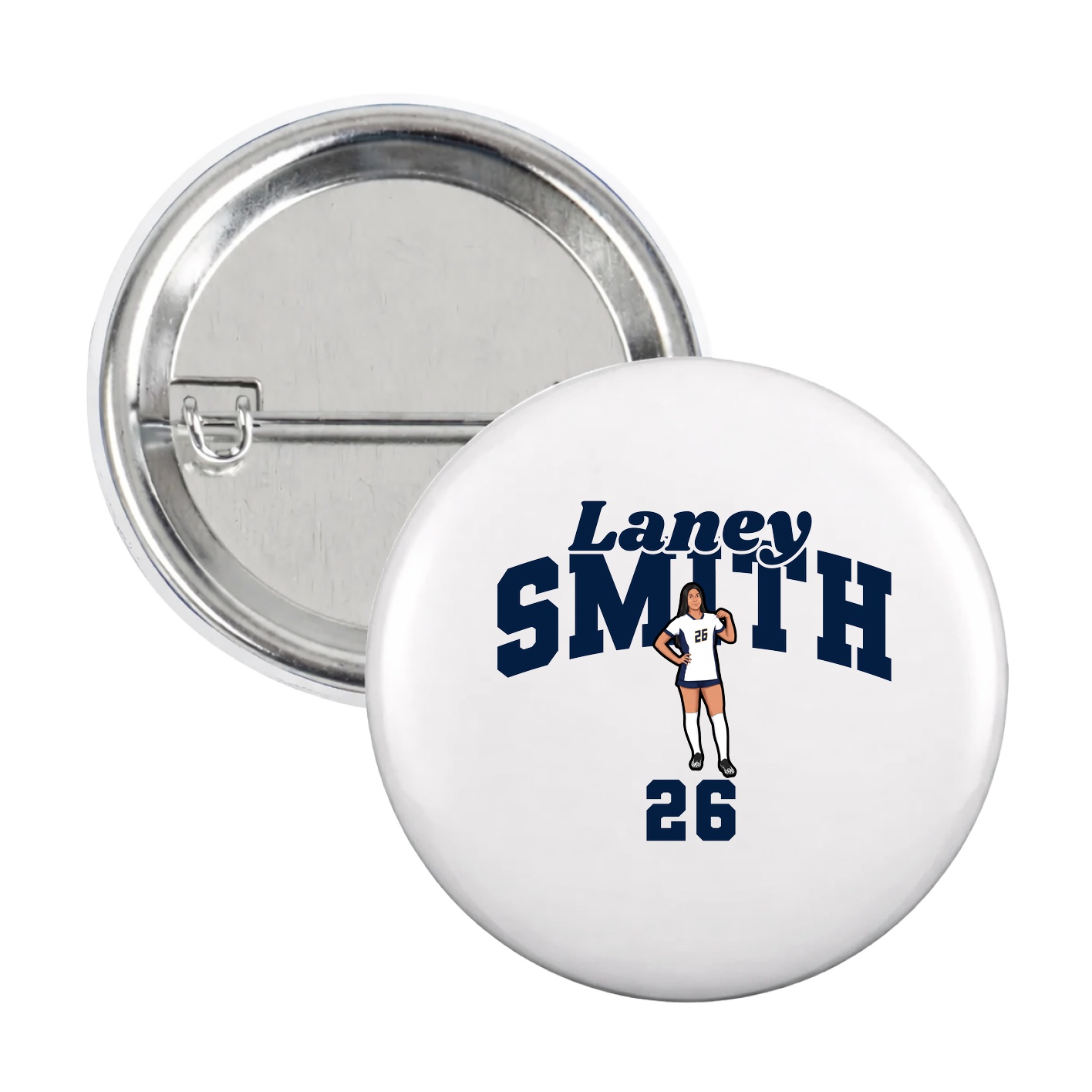 Game Day Button — Signature Arch in White