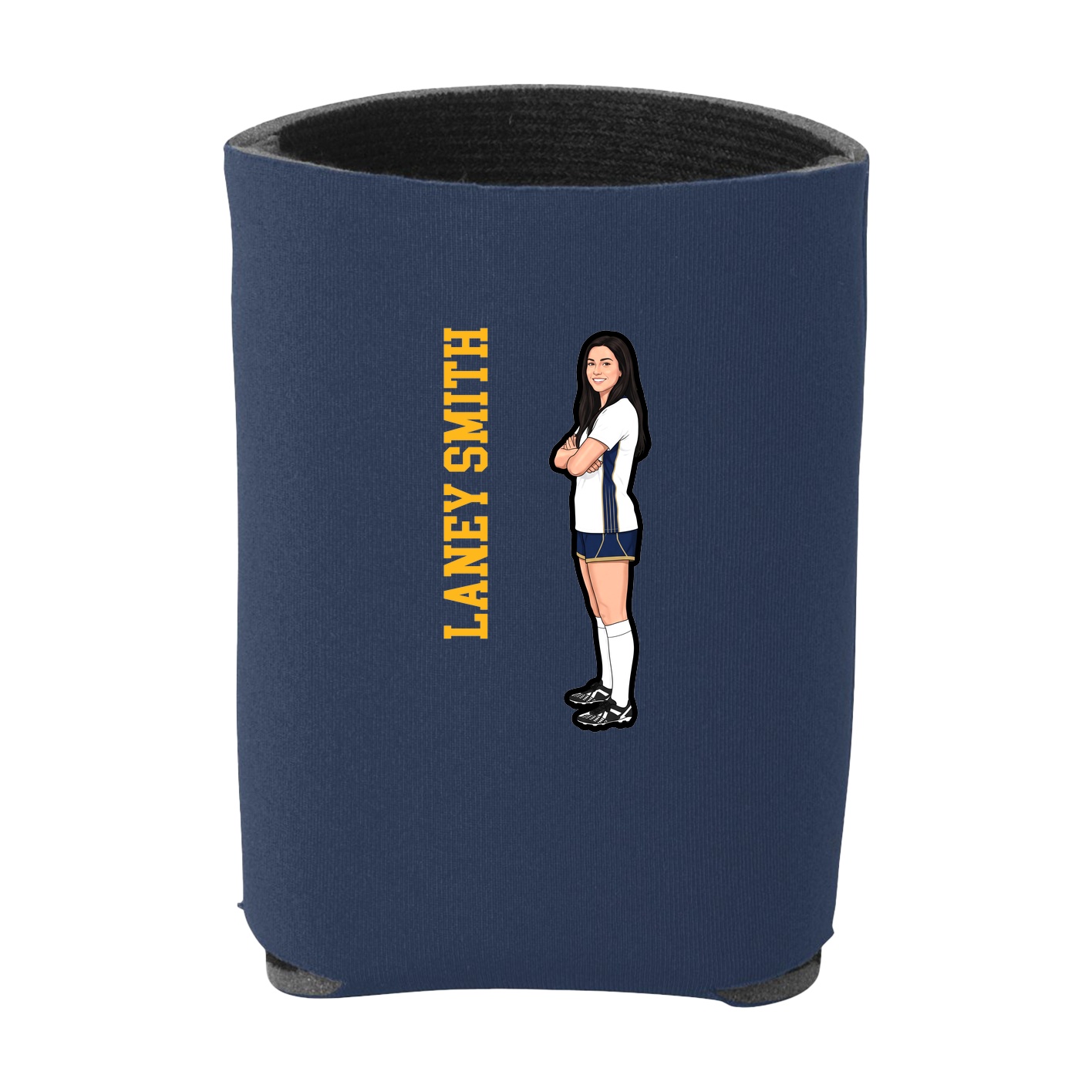 Can Holder — Name Vertical in Navy