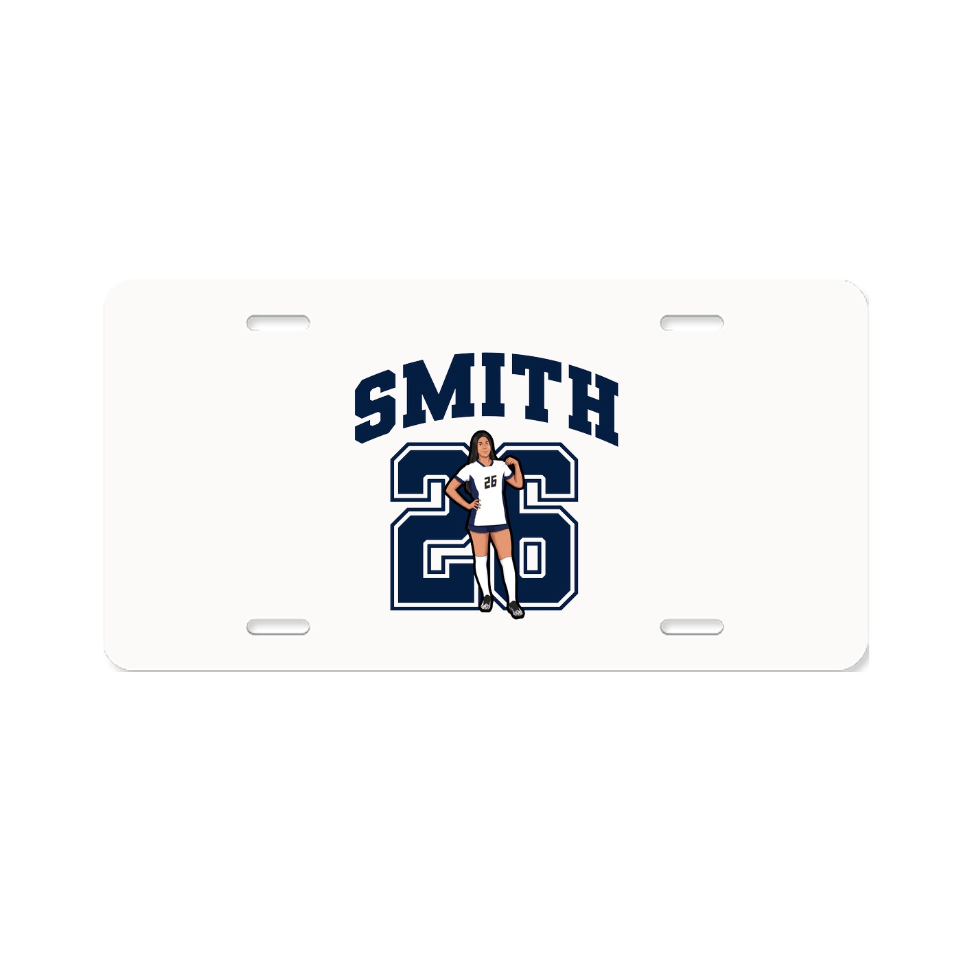 License Plate — Number in Classic