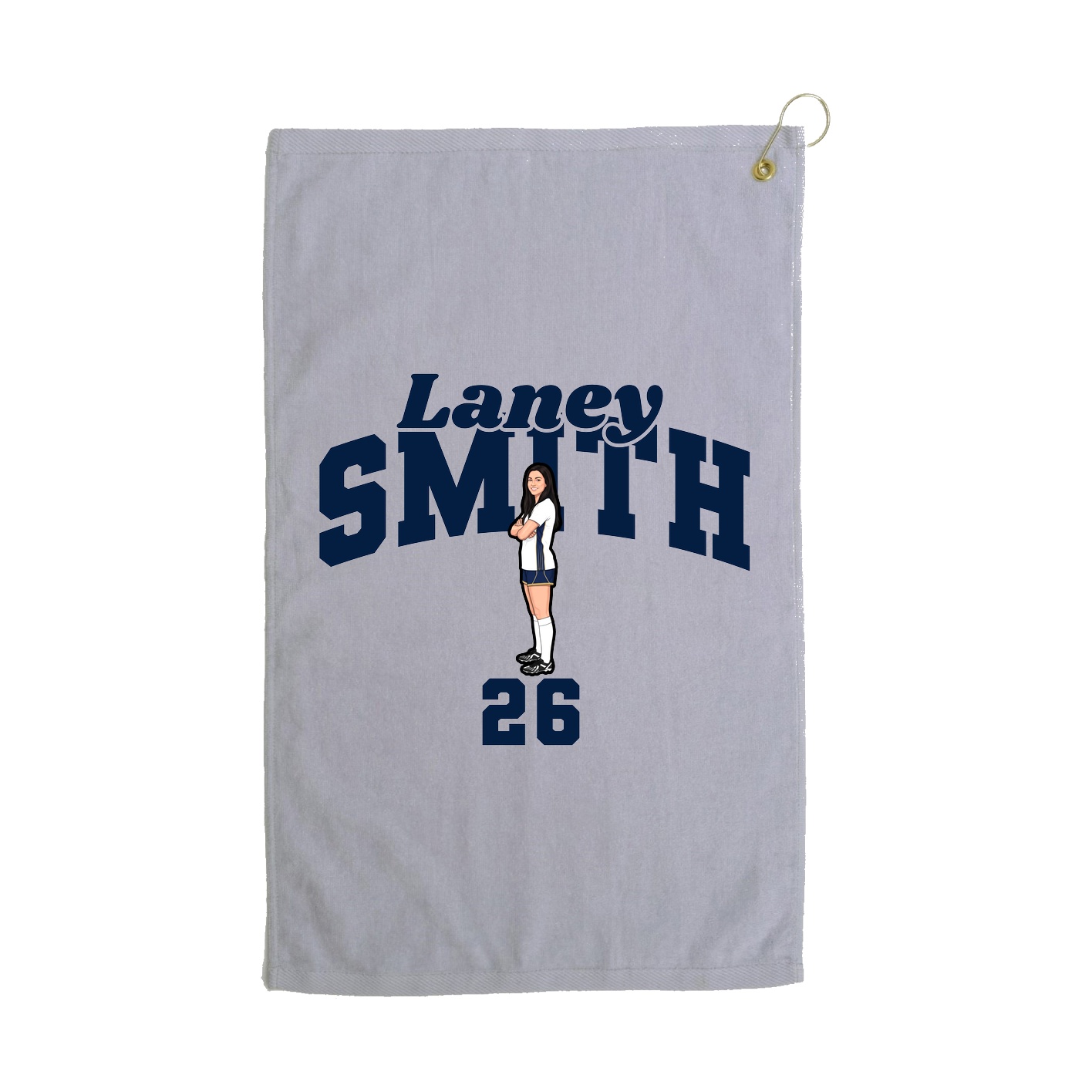Golf Towel — Signature Arch in Grey