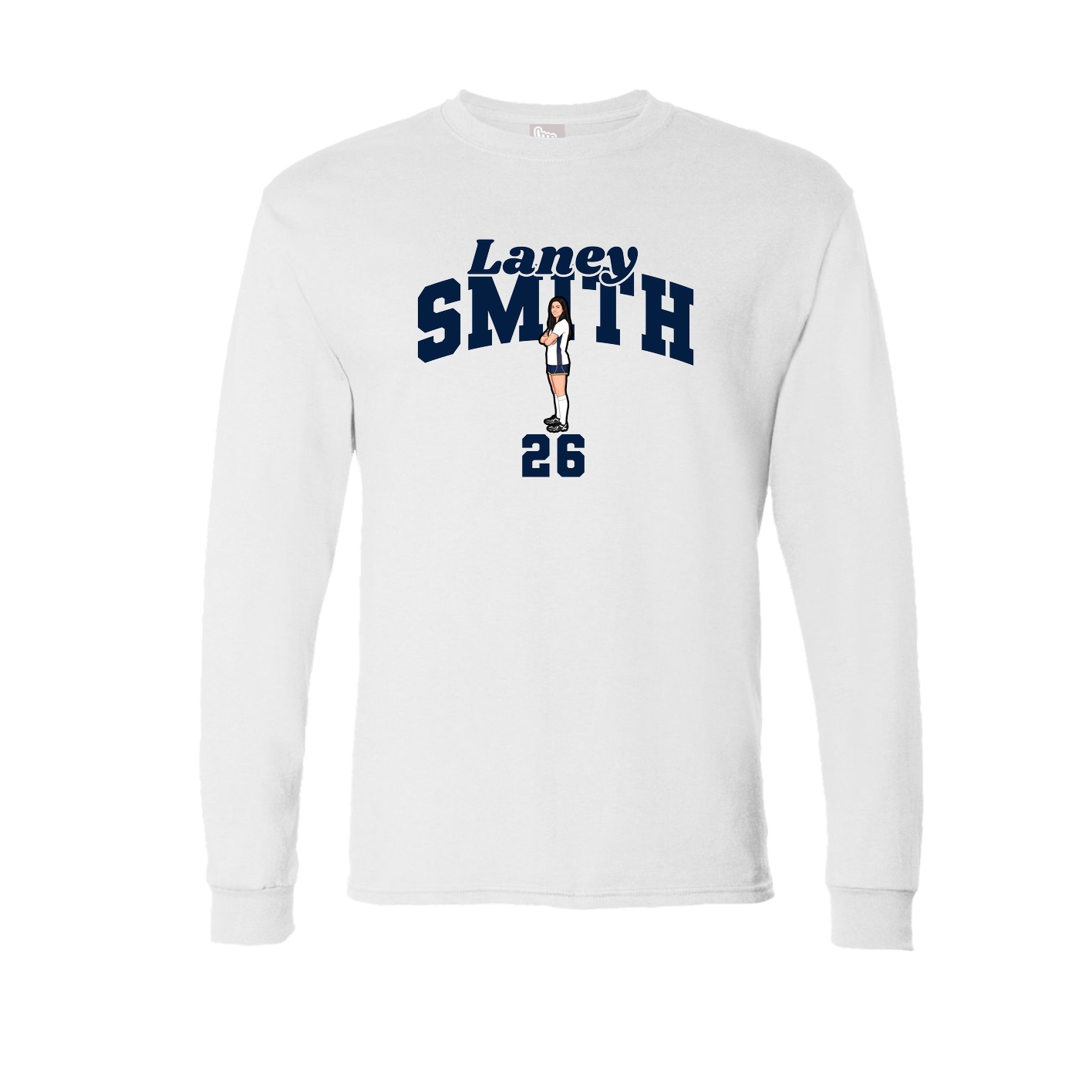 Long Sleeve Tee — Signature Arch in White