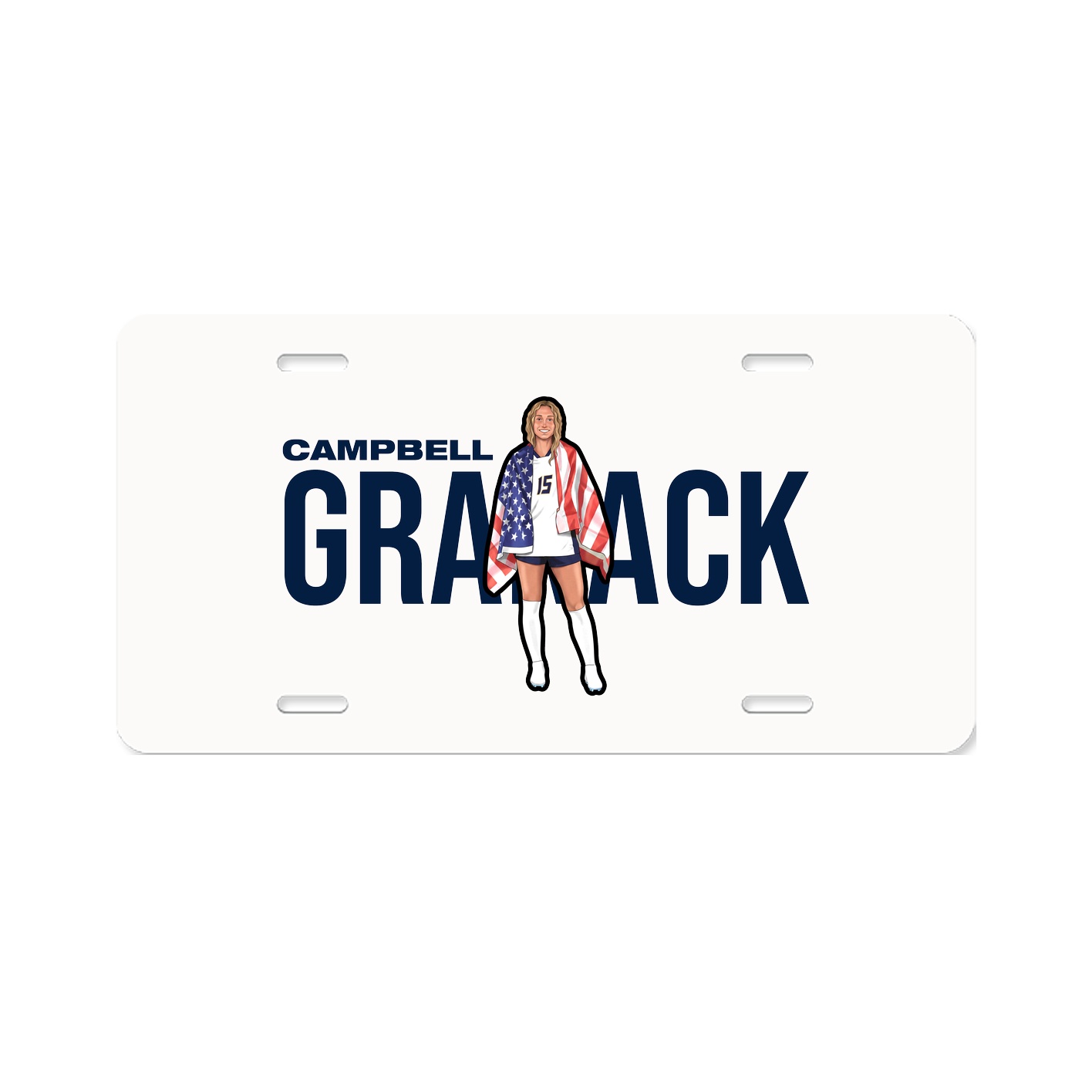 License Plate — Player Name in Classic