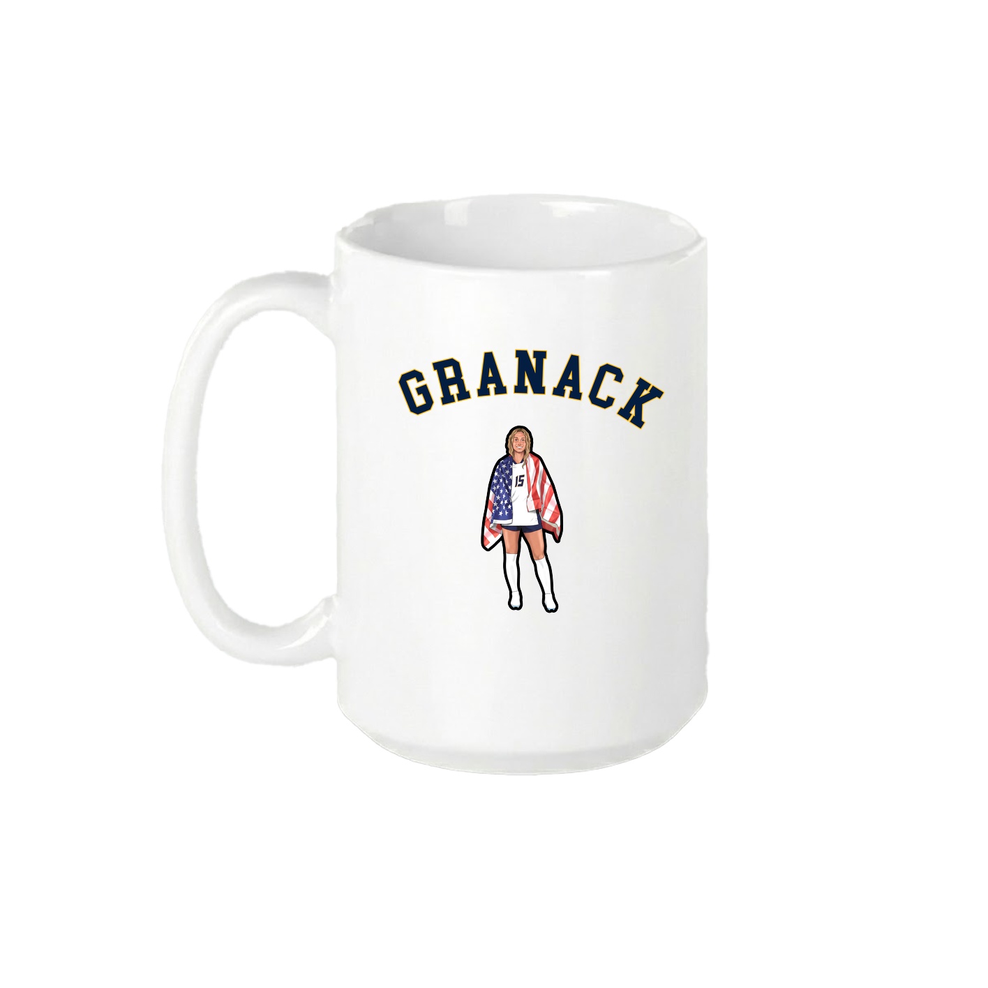 15oz Coffee Mug — Shirsey Arch in White