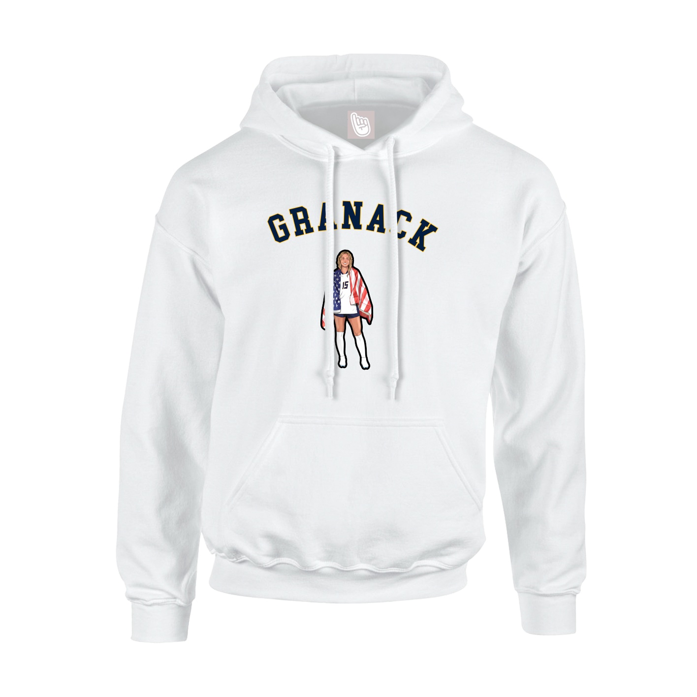 Youth Hoodie — Shirsey Arch in White