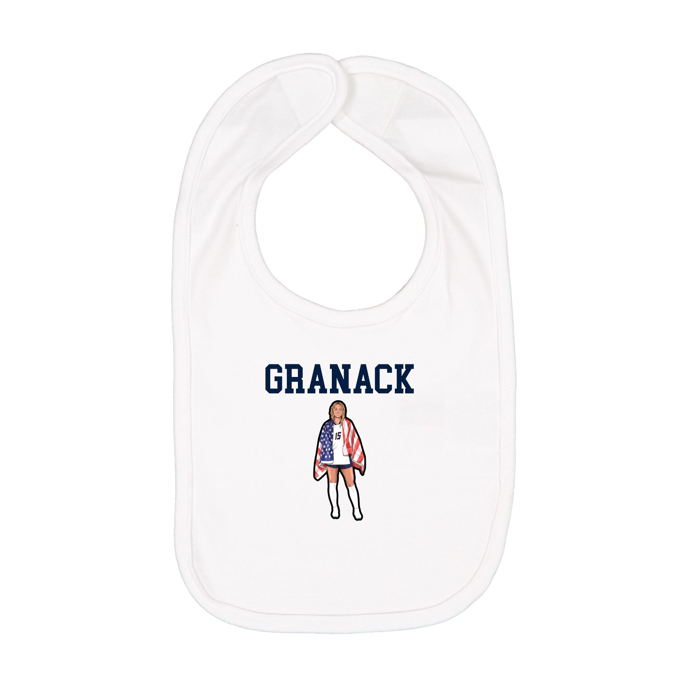 Infant Bib — Shirsey in White
