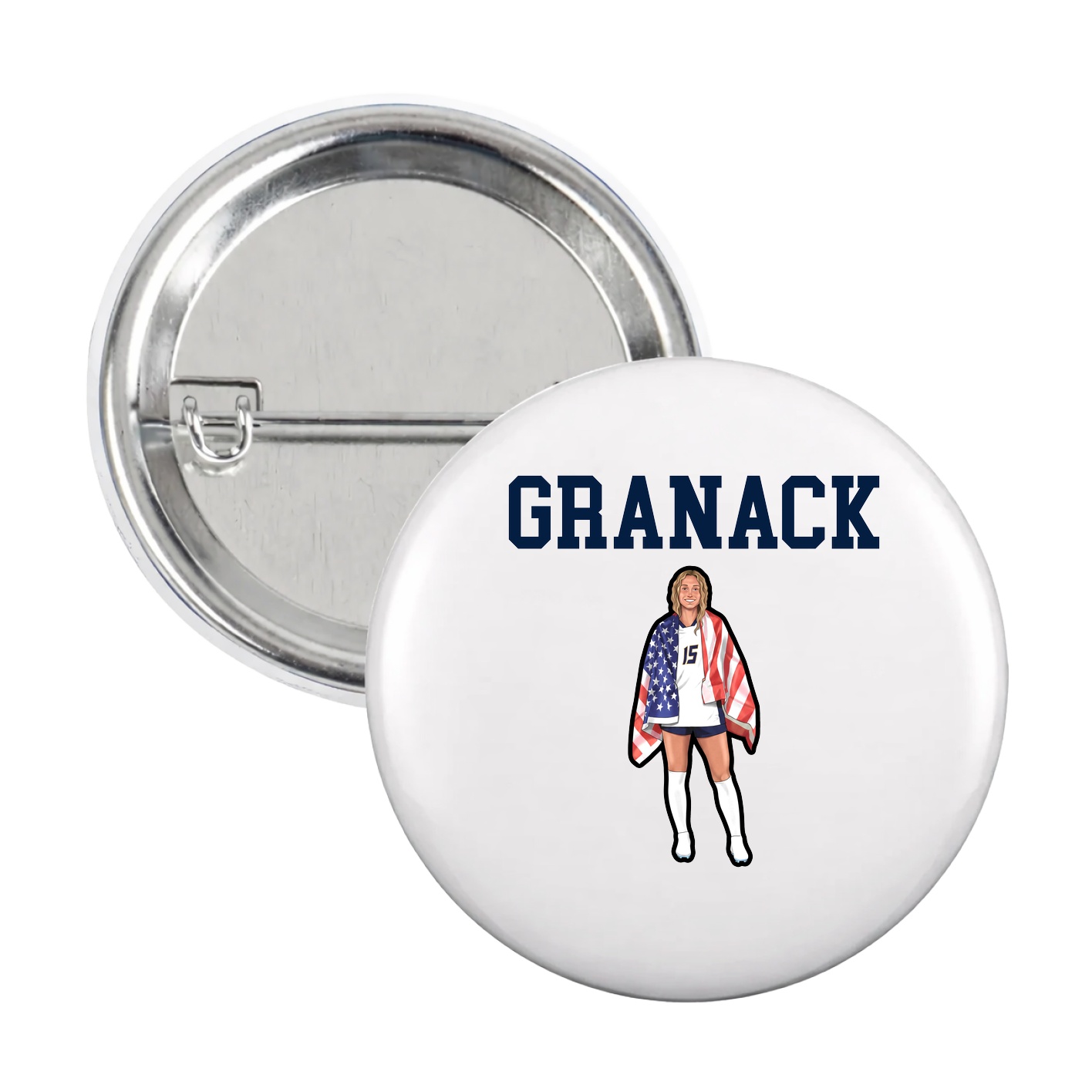 Game Day Button — Shirsey in White