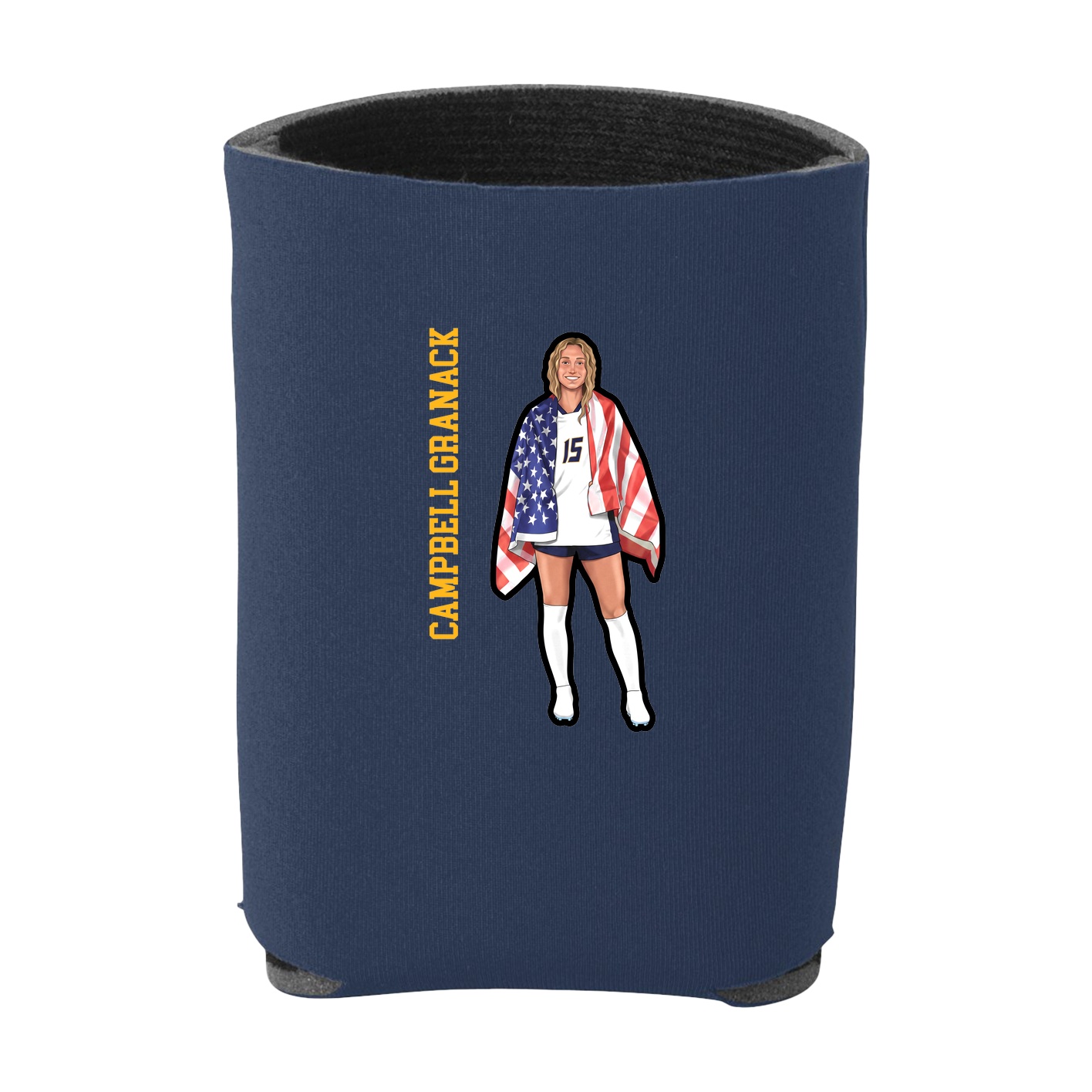 Can Holder — Name Vertical in Navy