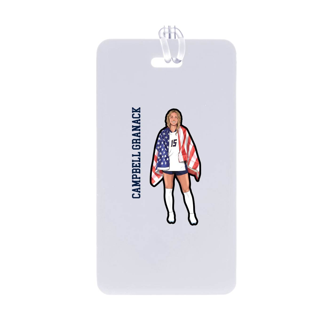 Bag Tag — Name Vertical in Classic