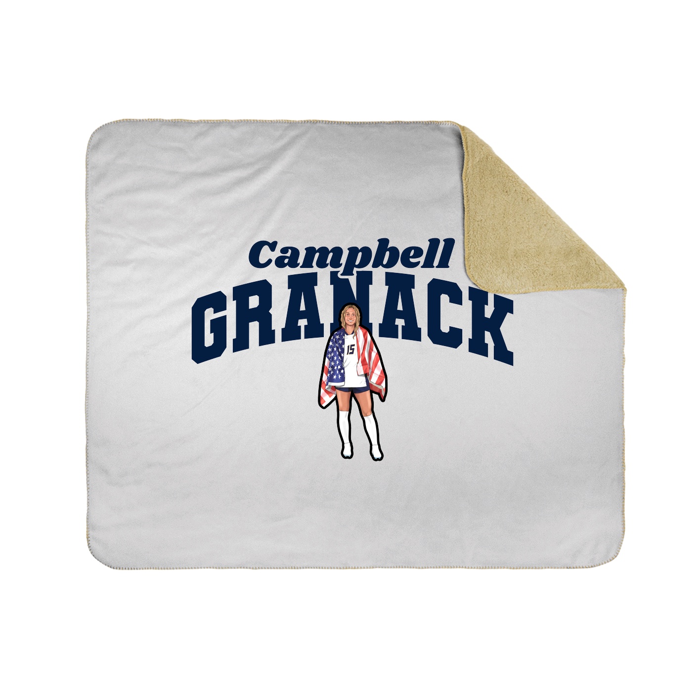 Throw Blanket — Signature Arch in White