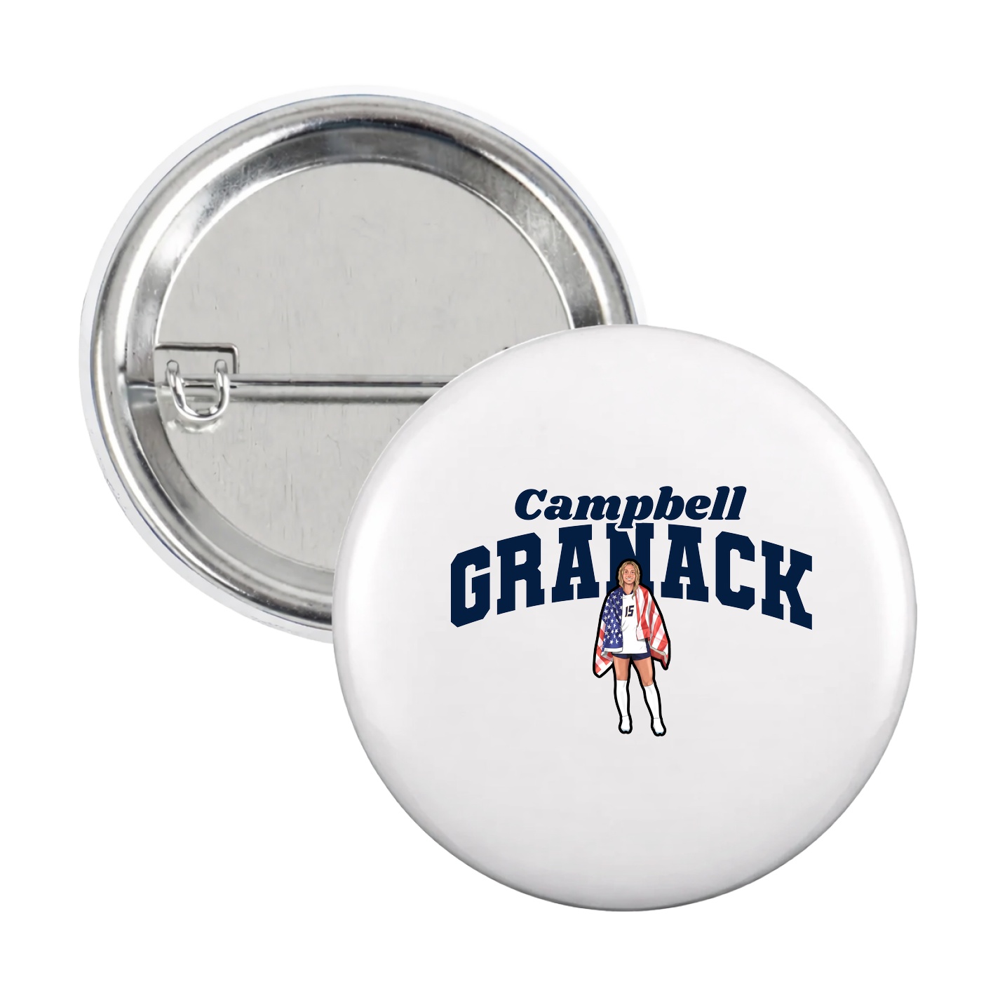 Game Day Button — Signature Arch in White