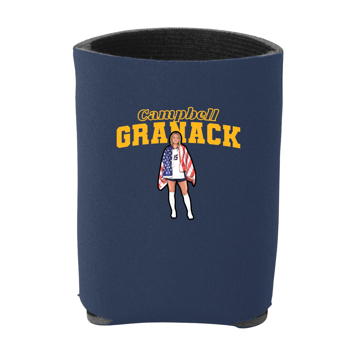 Can Holder — Name Arch in Navy