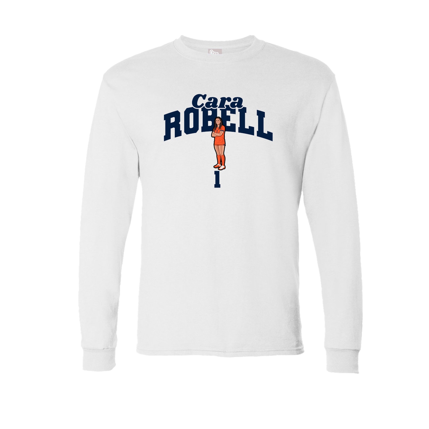 Long Sleeve Tee — Signature Arch in White