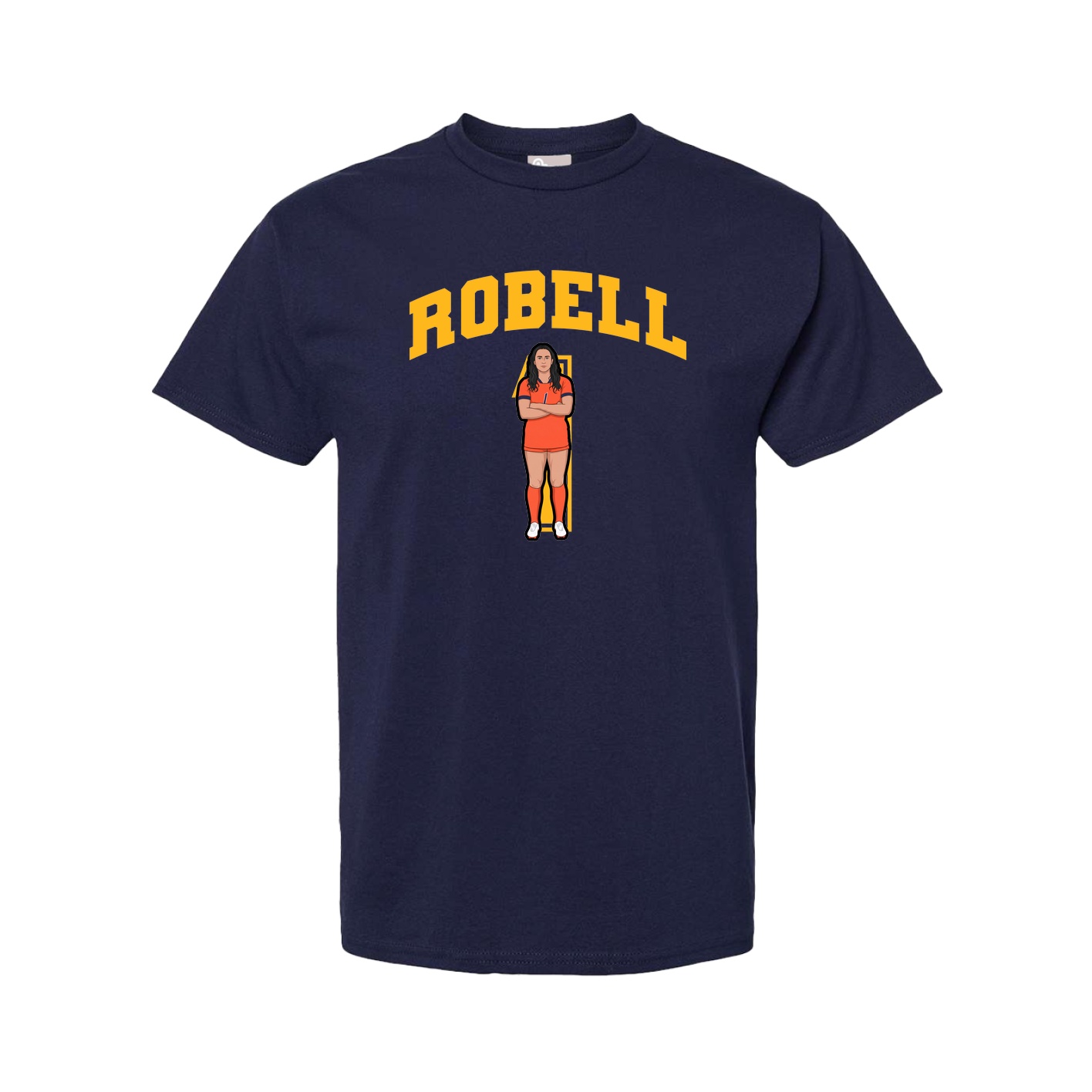 Youth Tee — Number in Navy