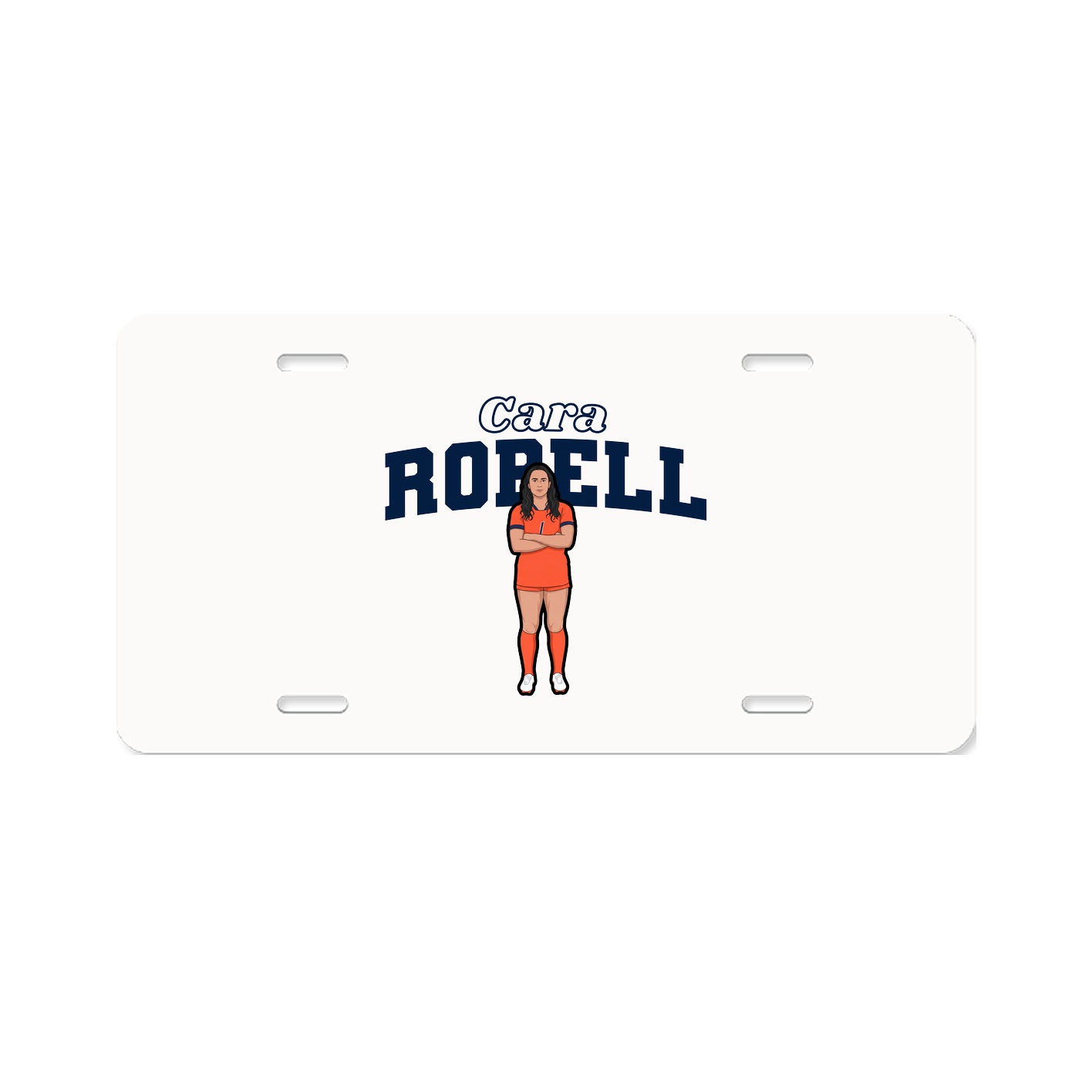 License Plate — Name Arch in Classic