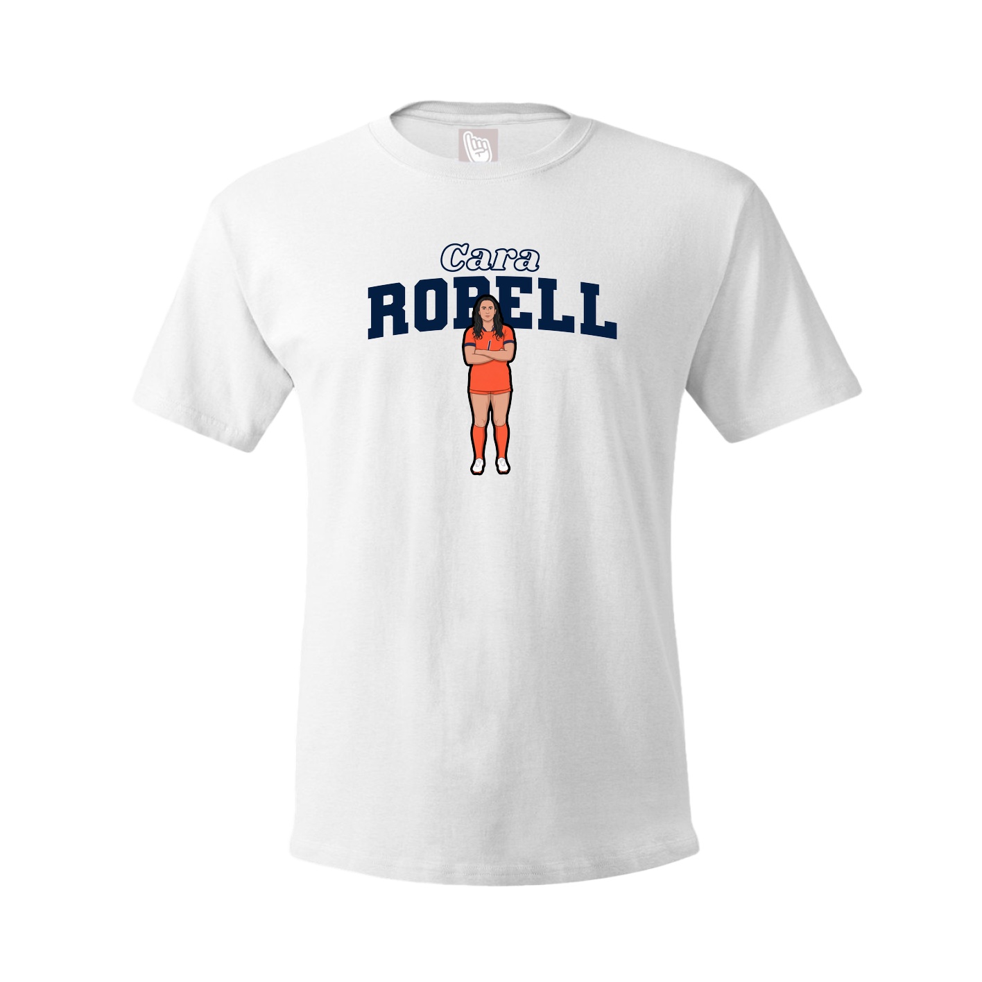 Youth Tee — Name Arch in White