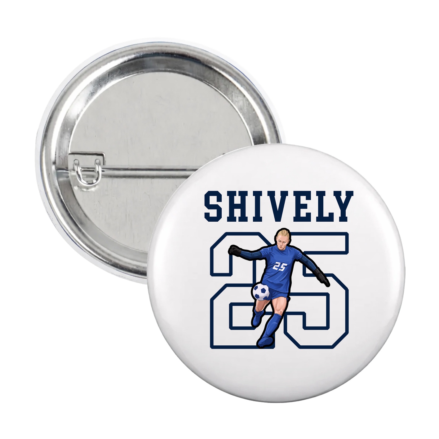 Game Day Button — Shirsey in White
