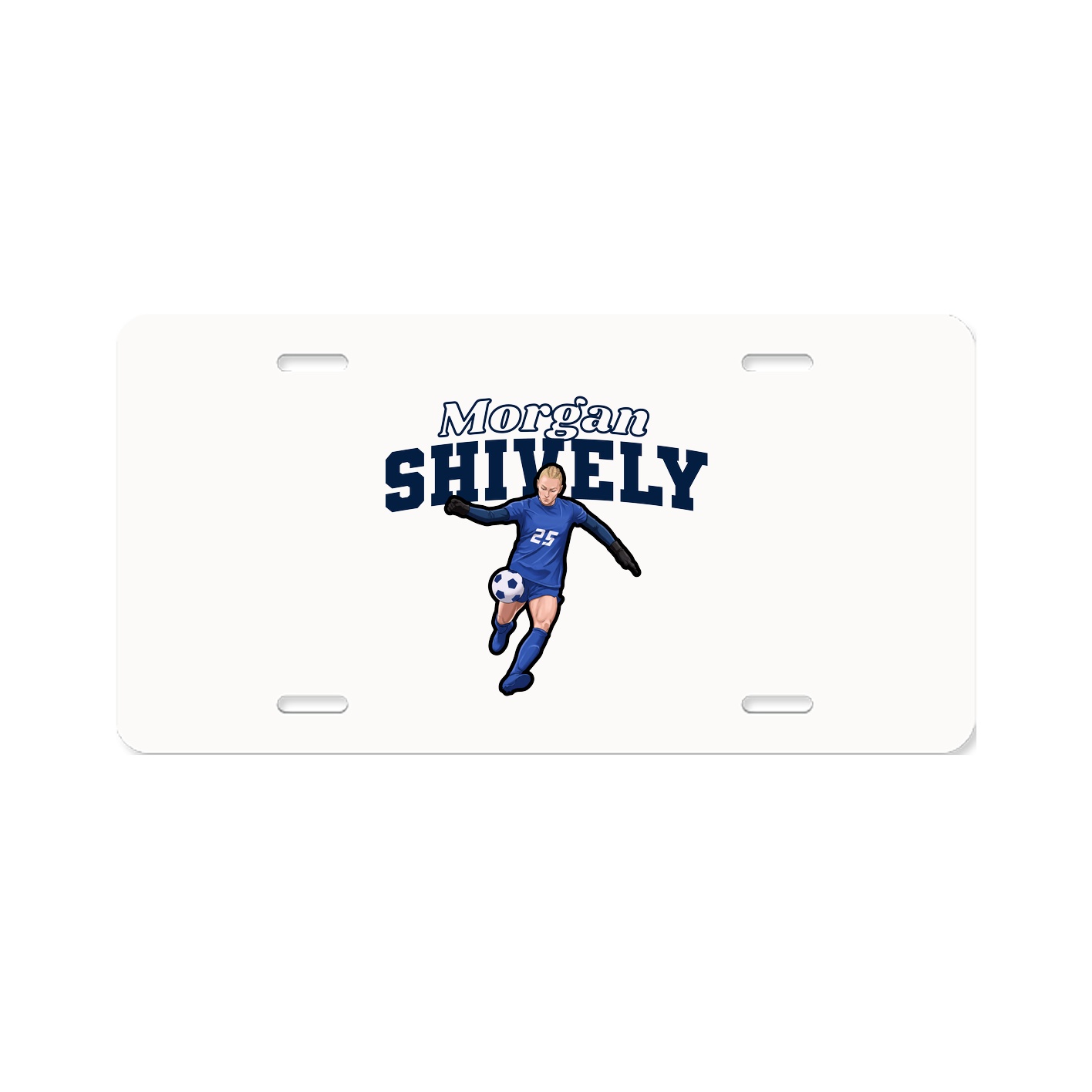 License Plate — Name Arch in Classic