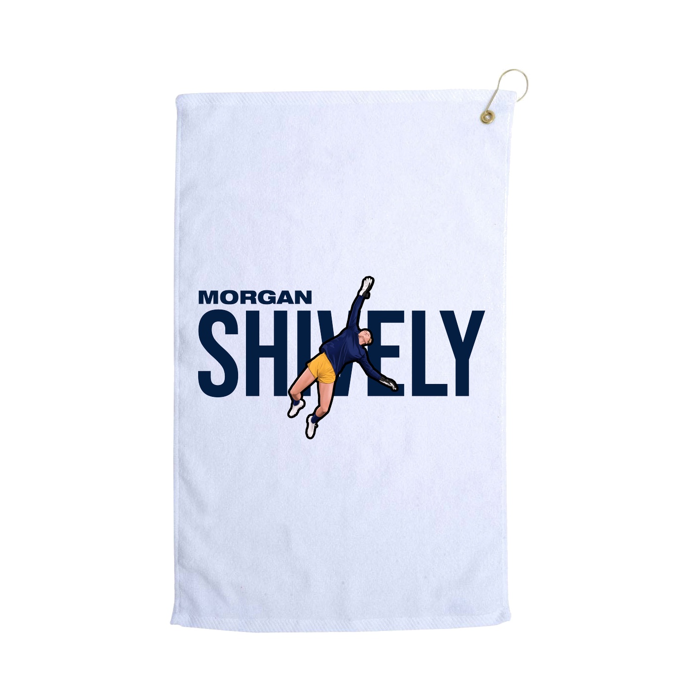 Golf Towel — Player Name in White