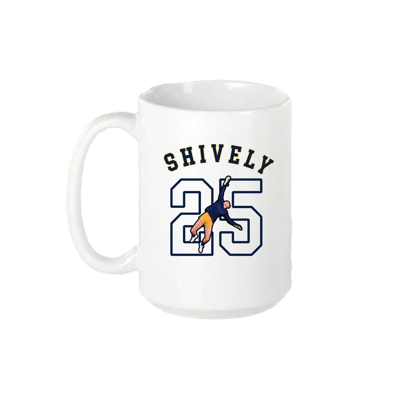 15oz Coffee Mug — Shirsey Arch in White