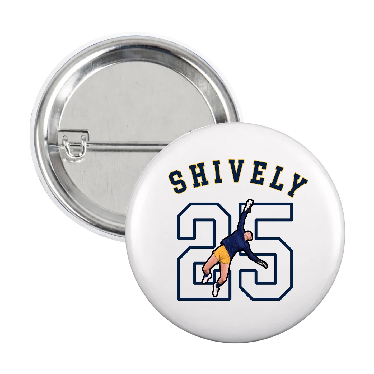 Game Day Button — Shirsey Arch in White