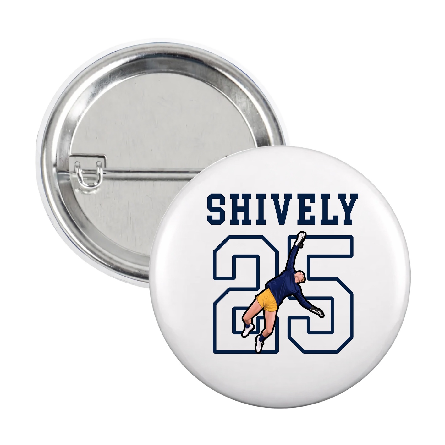 Game Day Button — Shirsey in White