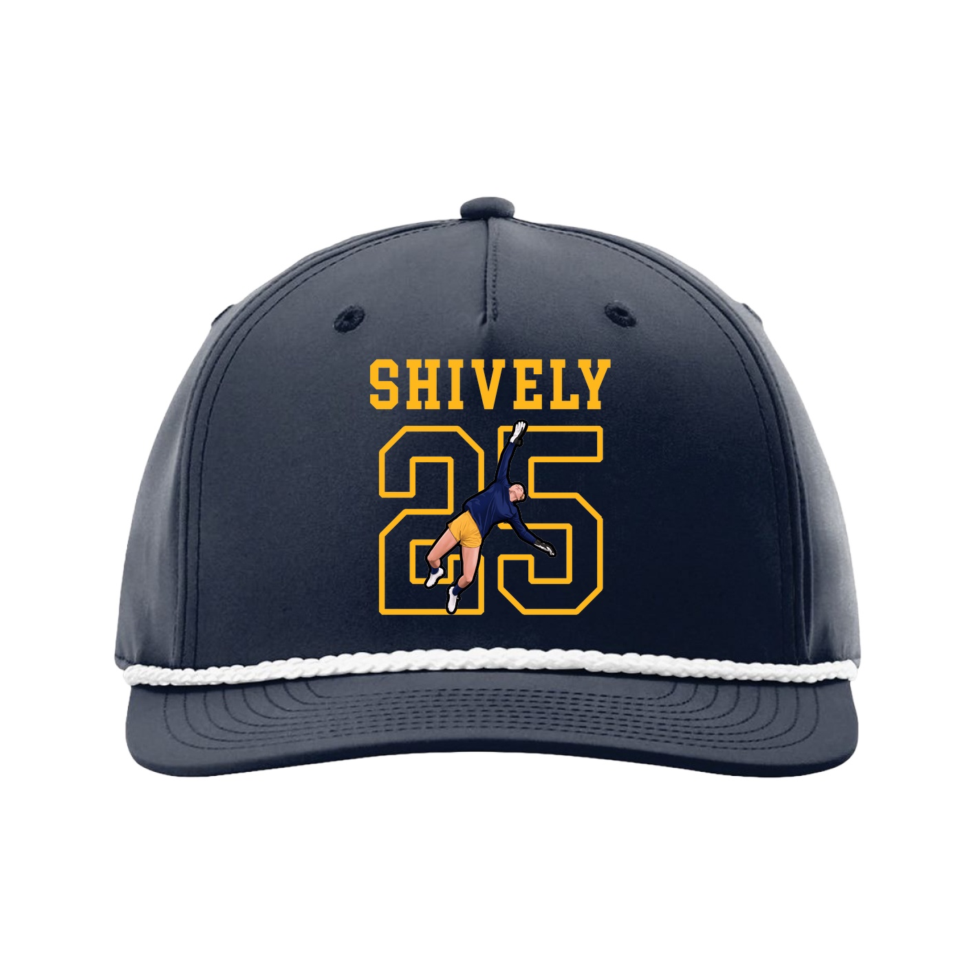 Five-Panel Classic Rope Cap — Shirsey in Navy