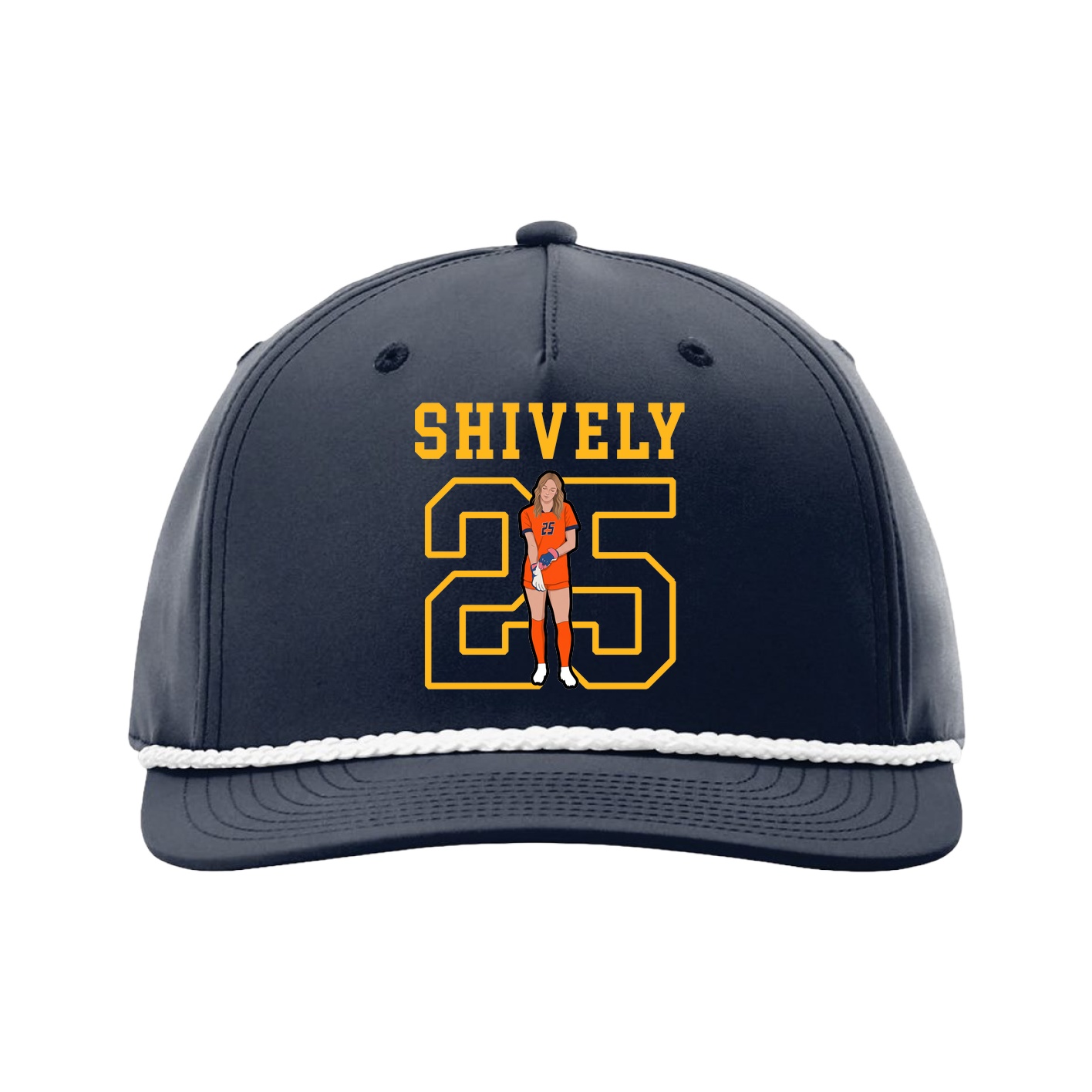 Five-Panel Classic Rope Cap — Shirsey in Navy