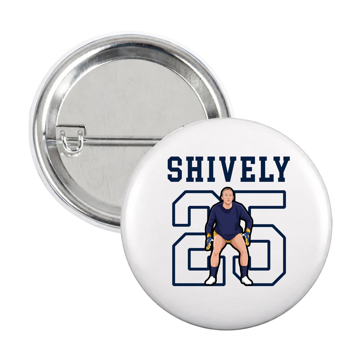 Game Day Button — Shirsey in White