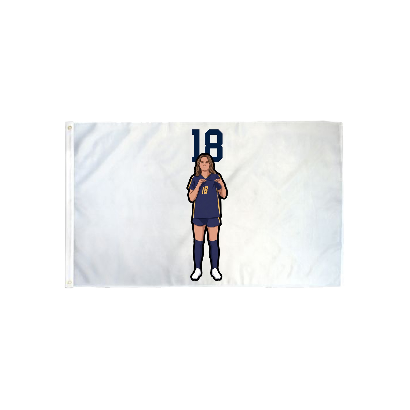3x5 Flag — Number Top in Classic