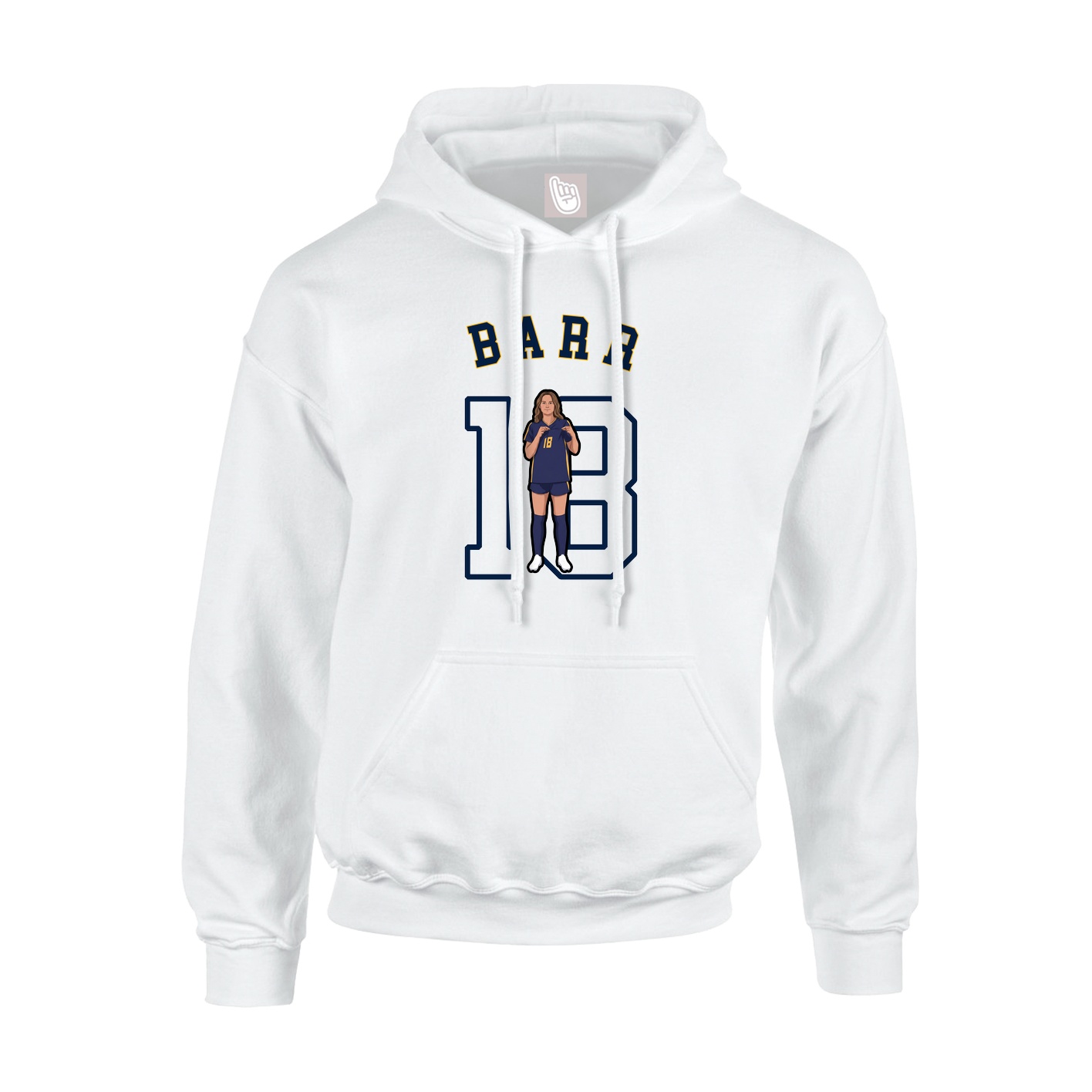 Youth Hoodie — Shirsey Arch in White