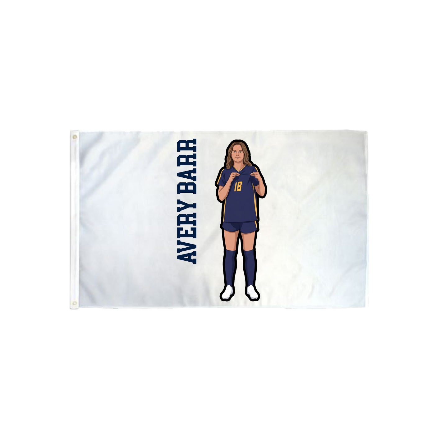 3x5 Flag — Name Vertical in Classic