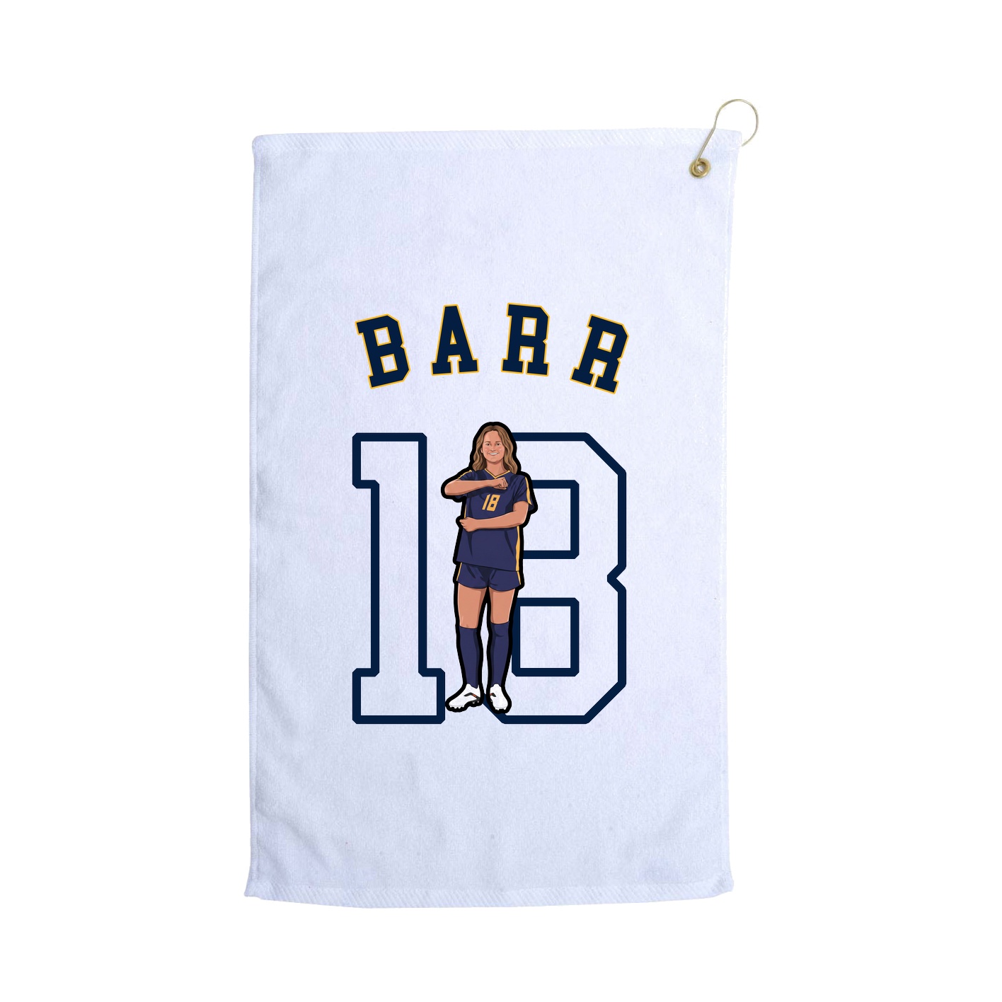 Golf Towel — Shirsey Arch in White