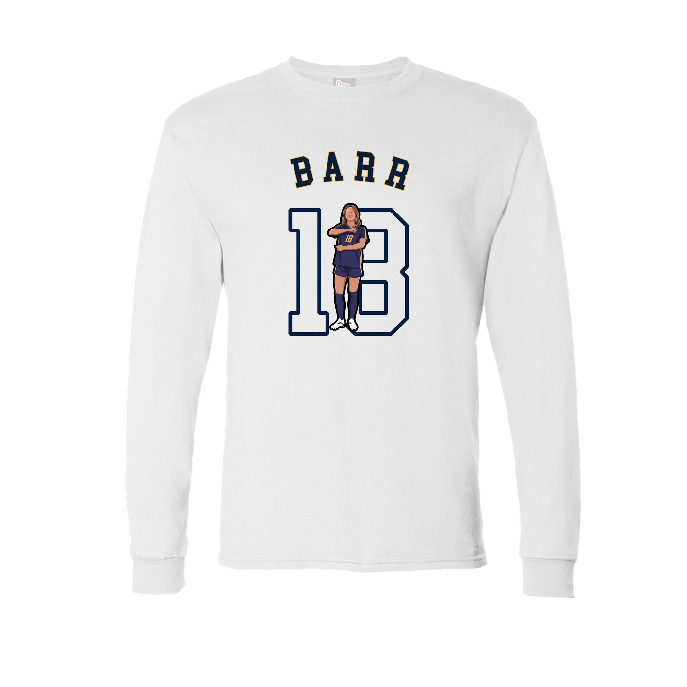 Long Sleeve Tee — Shirsey Arch in White