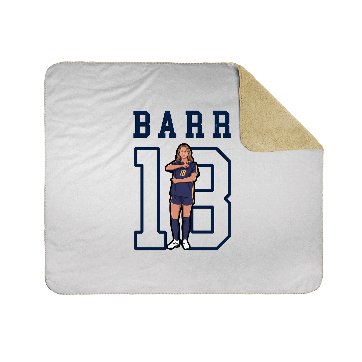 Throw Blanket — Shirsey in White
