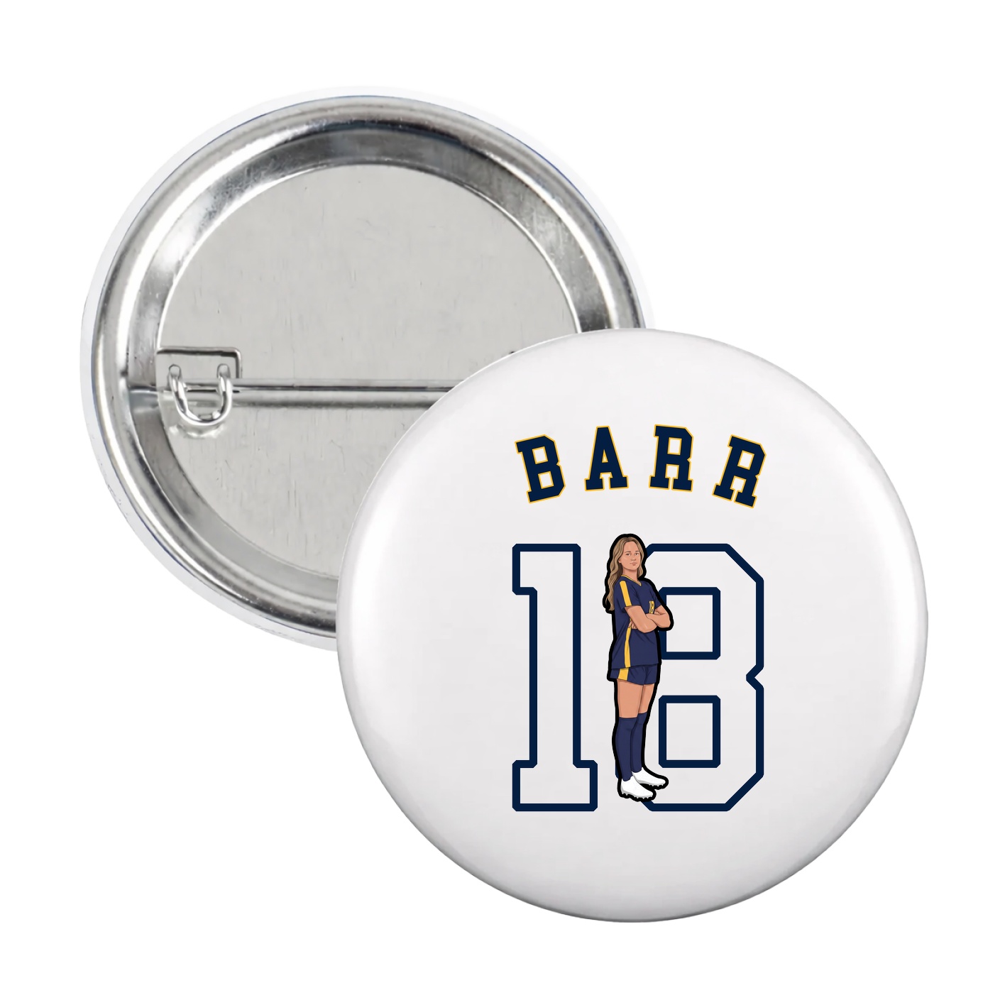 Game Day Button — Shirsey Arch in White