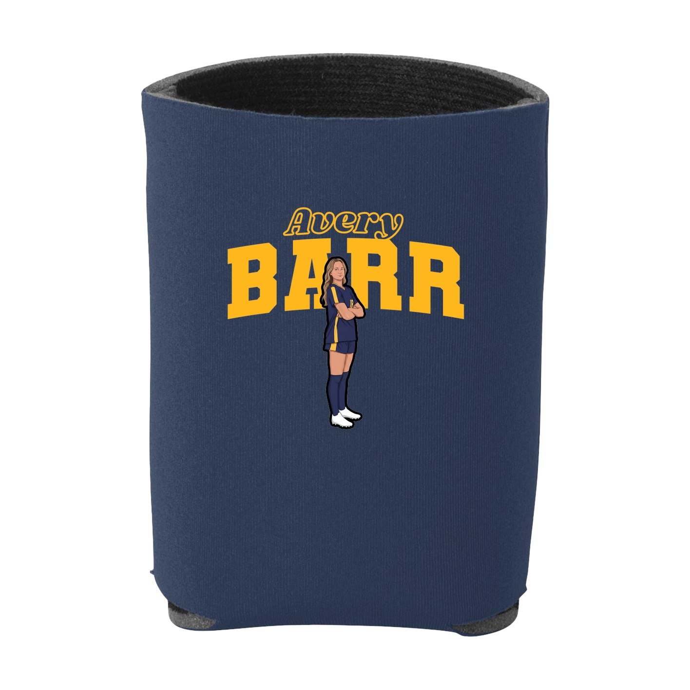 Can Holder — Name Arch in Navy