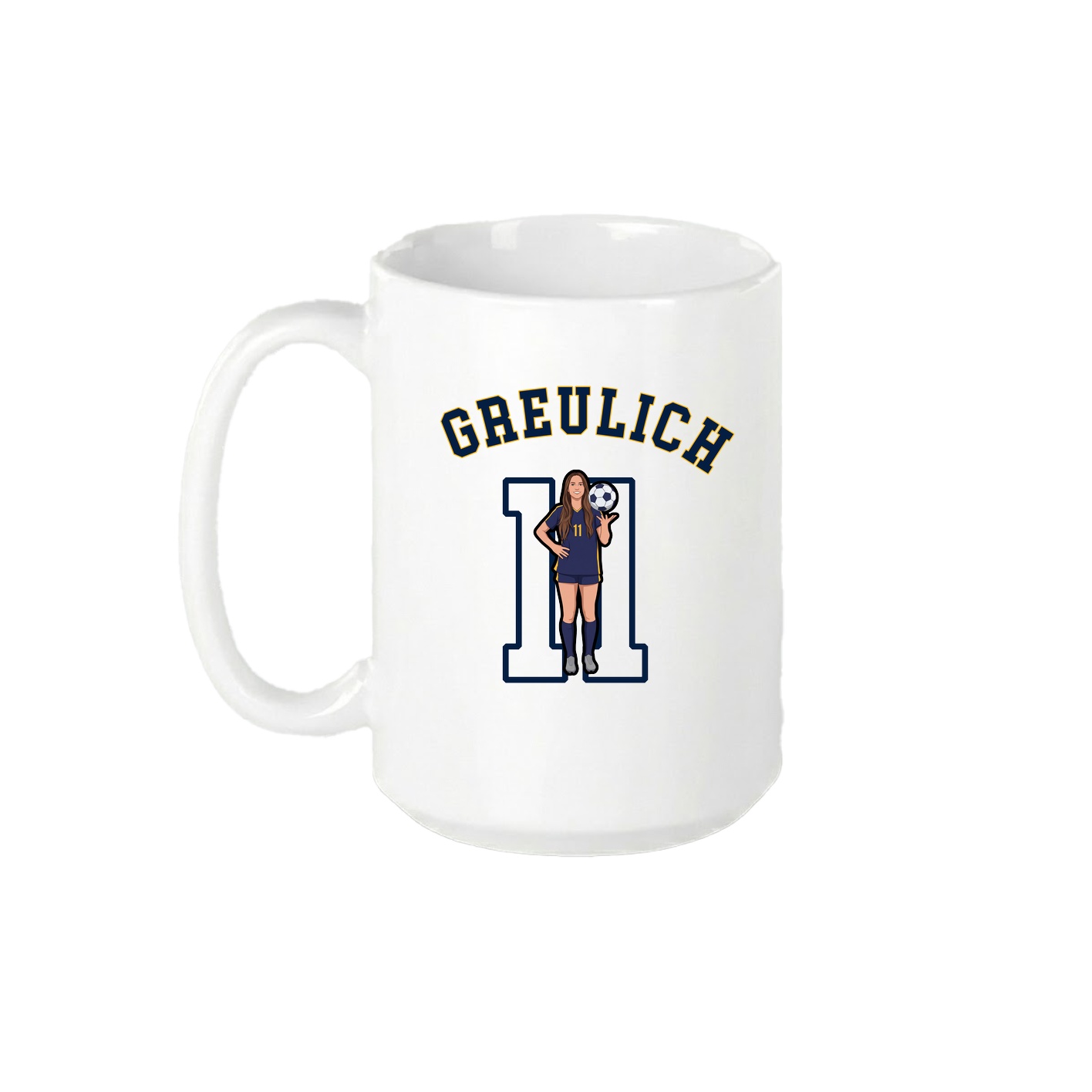 15oz Coffee Mug — Shirsey Arch in White