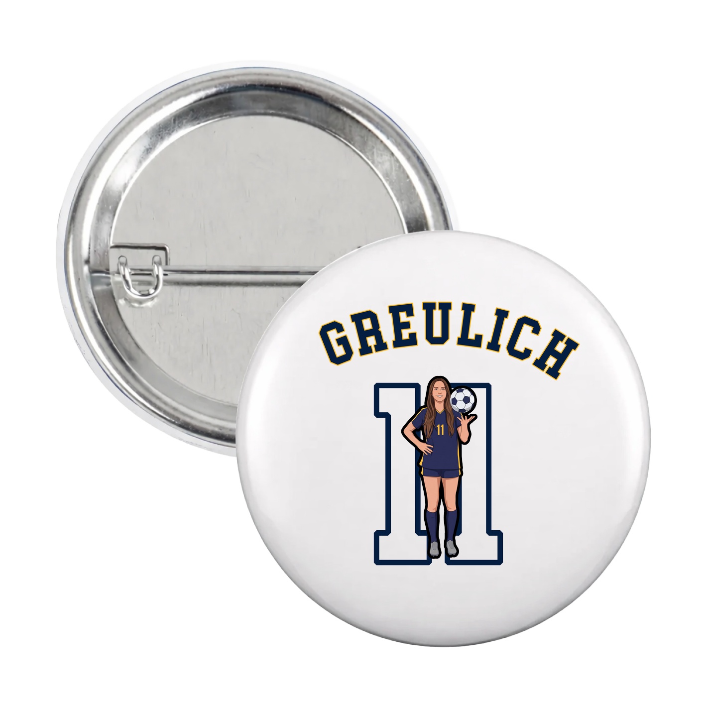 Game Day Button — Shirsey Arch in White