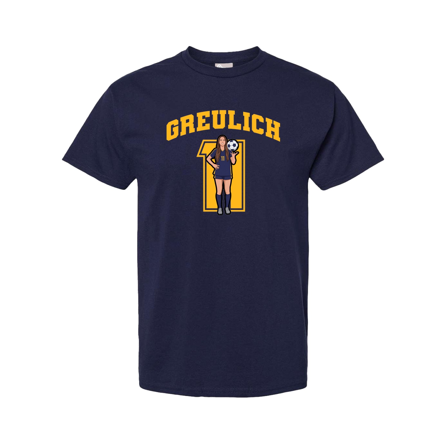 Tee — Number in Navy