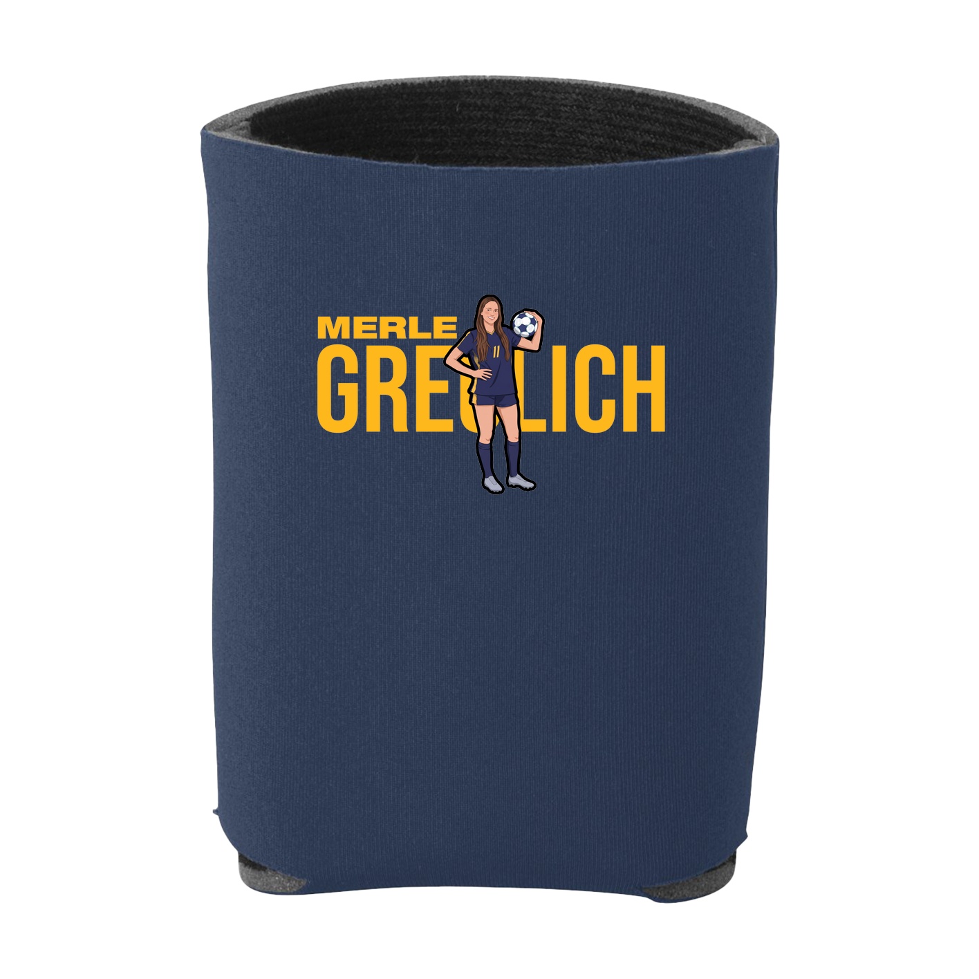 Can Holder — Player Name in Navy