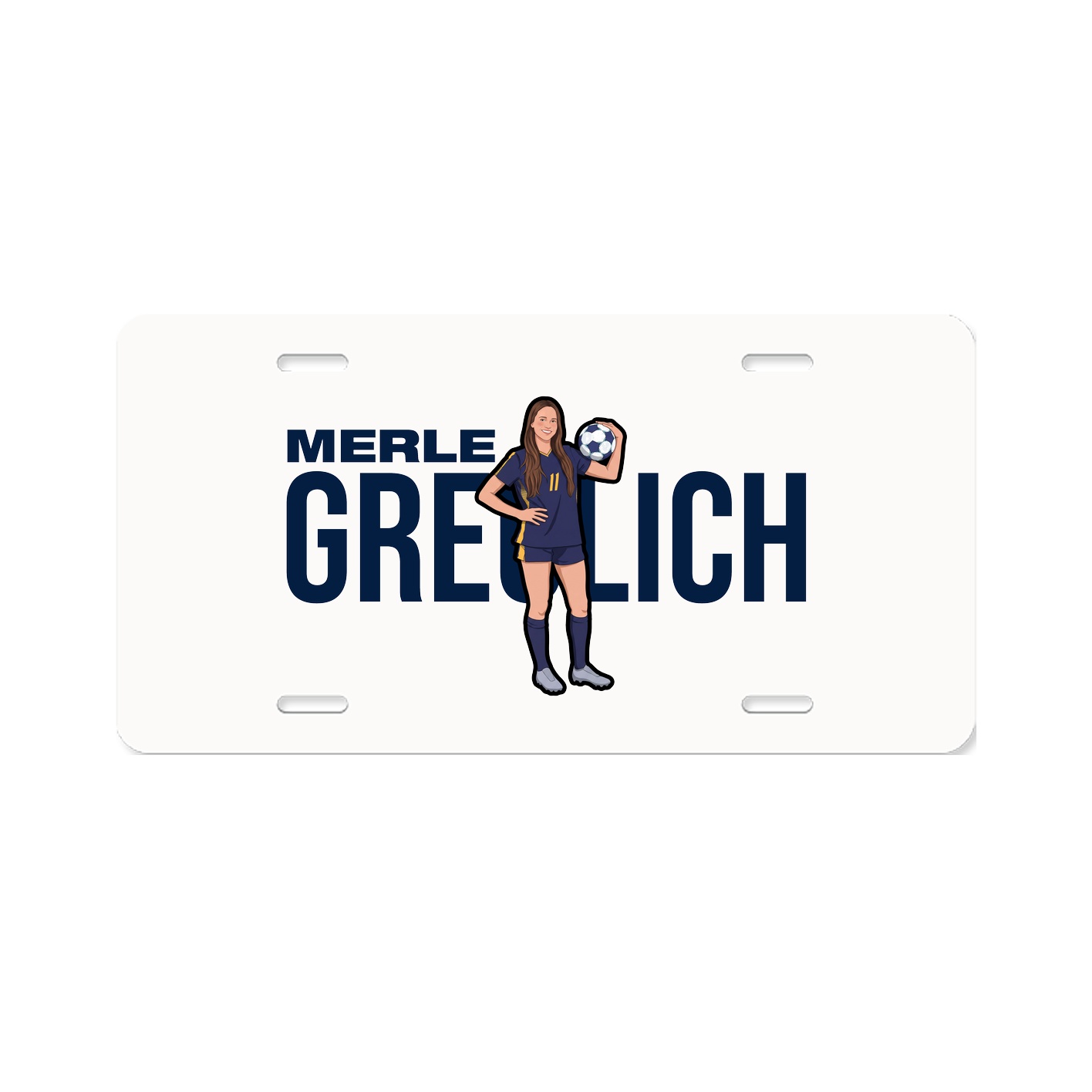 License Plate — Player Name in Classic