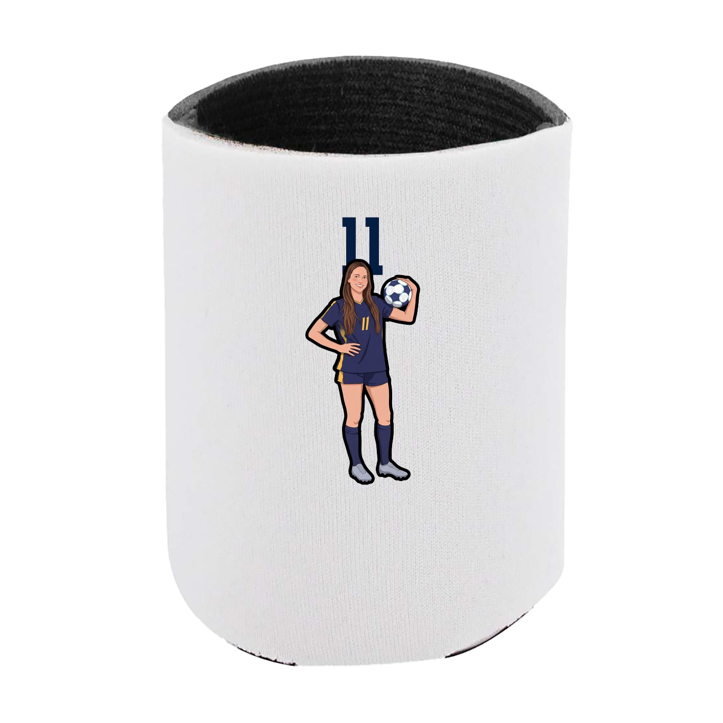 Can Holder — Number Top in White
