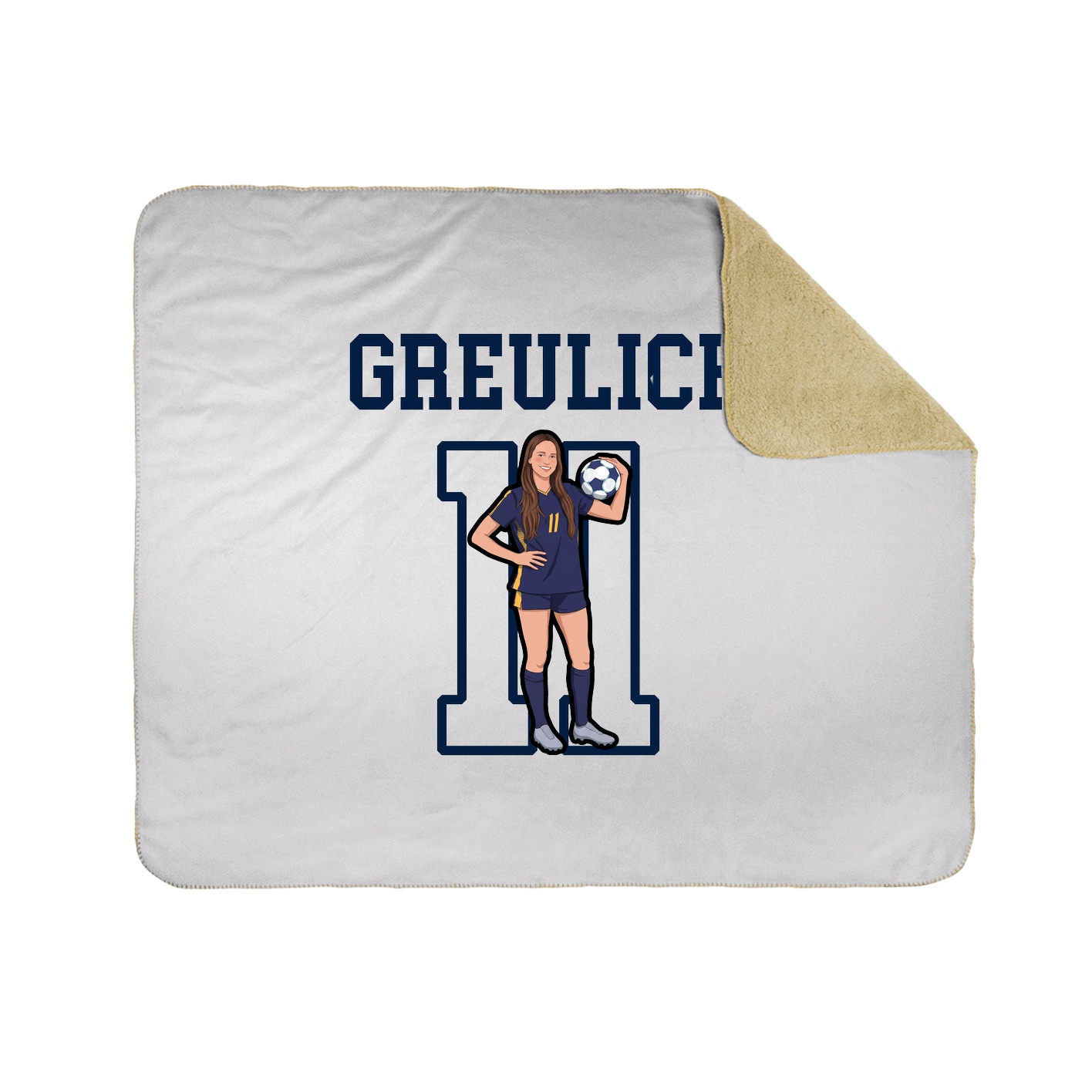 Throw Blanket — Shirsey in White