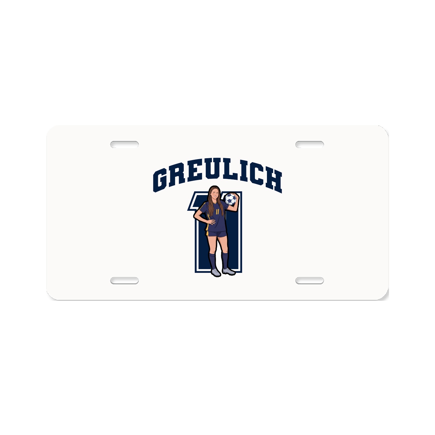 License Plate — Number in Classic